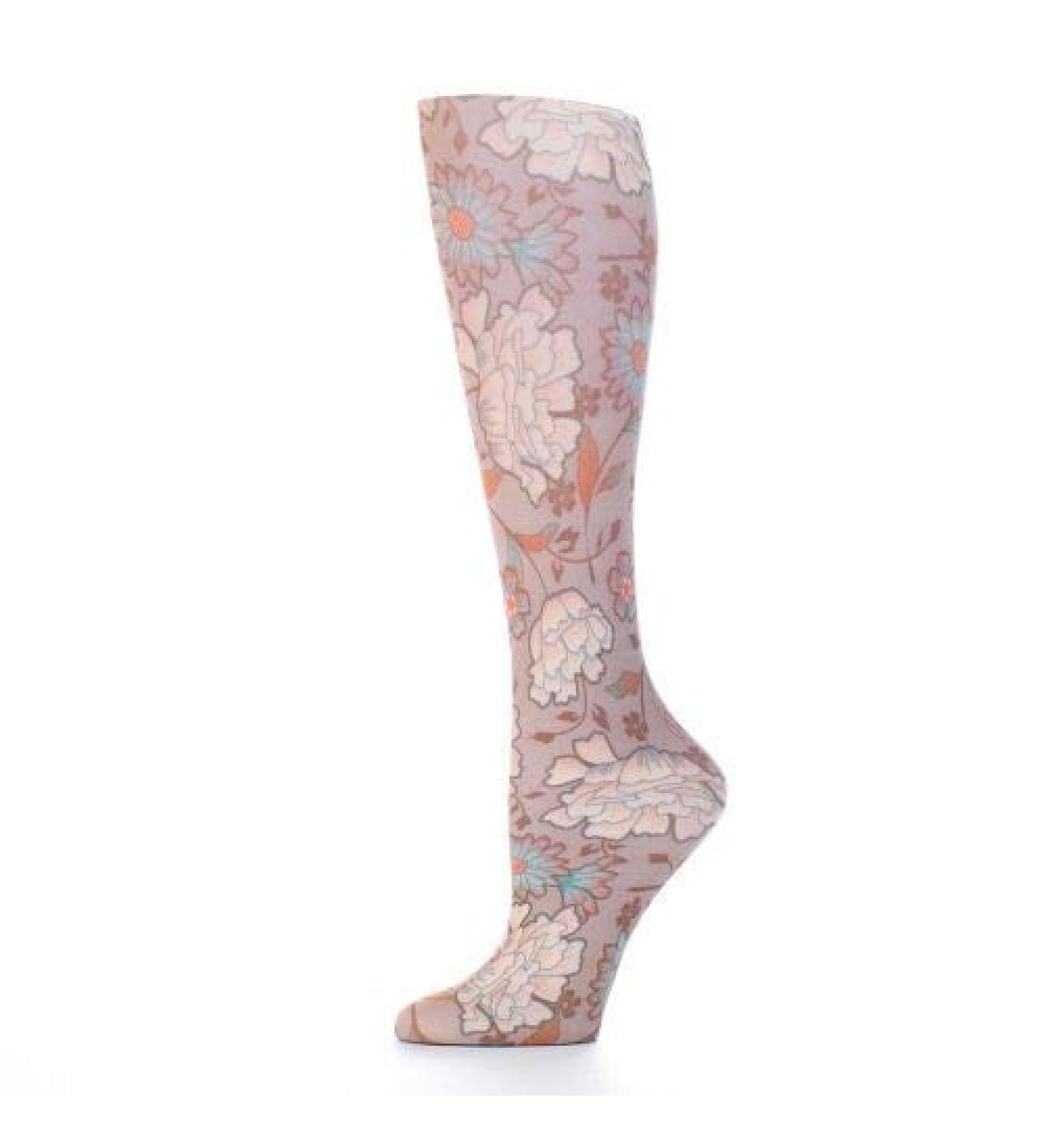 Red Moby Celeste-Stein-CMPSQ-2088 Womens 8-15 mmHg Compression Sock - Queen - LJ Brown