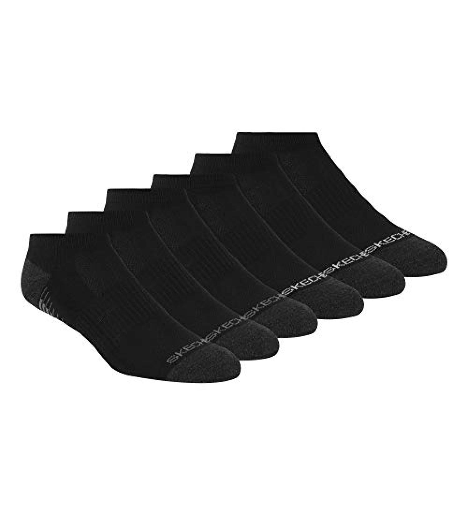 Skechers Women's 6 Pack Low Cut Socks 9-11 Black - Comfort and Style for Every Step - Buy Online on GoSupps.com