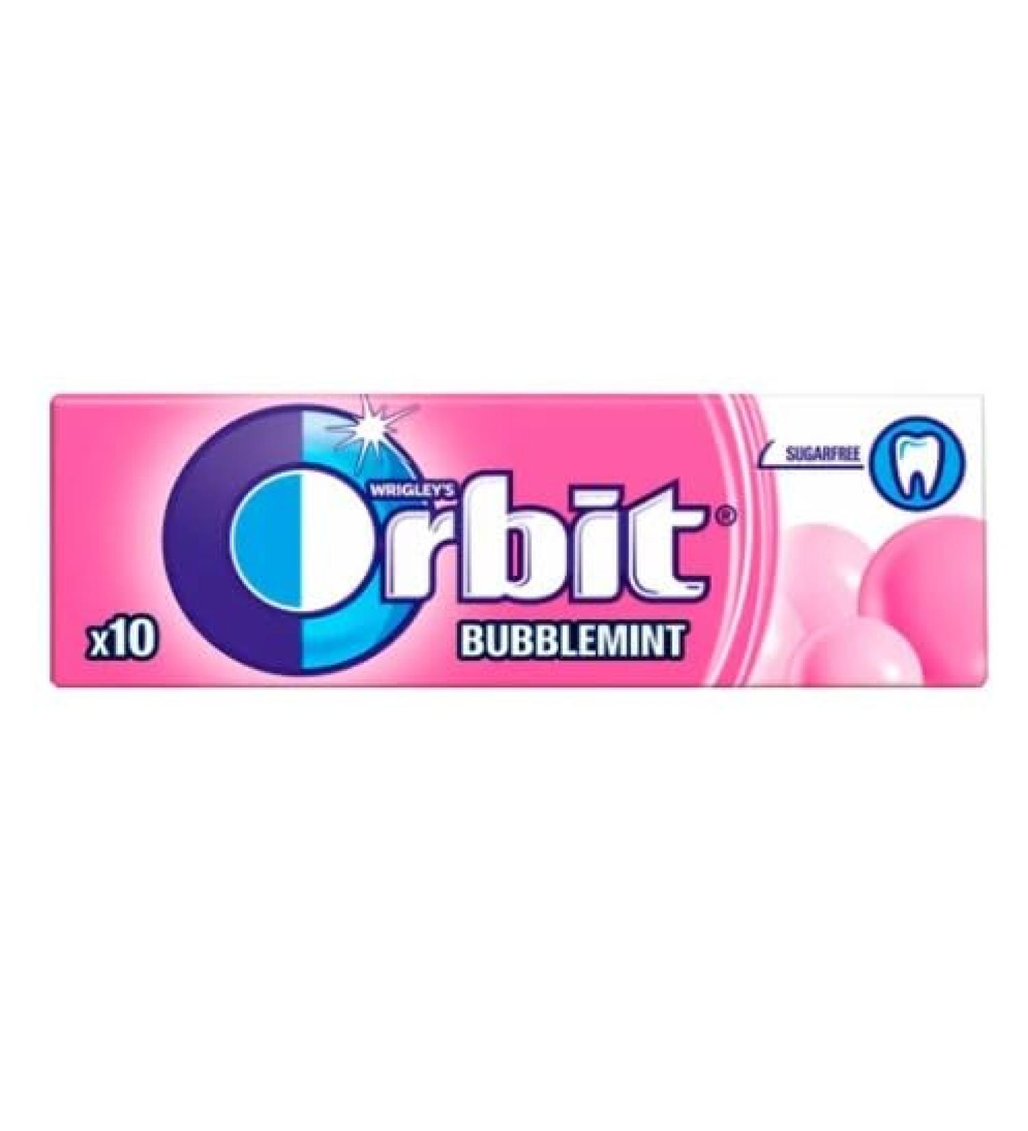 10-30 Packs of Original WRIGLEY'S Orbit/Extra Chewing Gum Packs Fresh Stock (Orbit BUBBLEMINT 20 Pack)