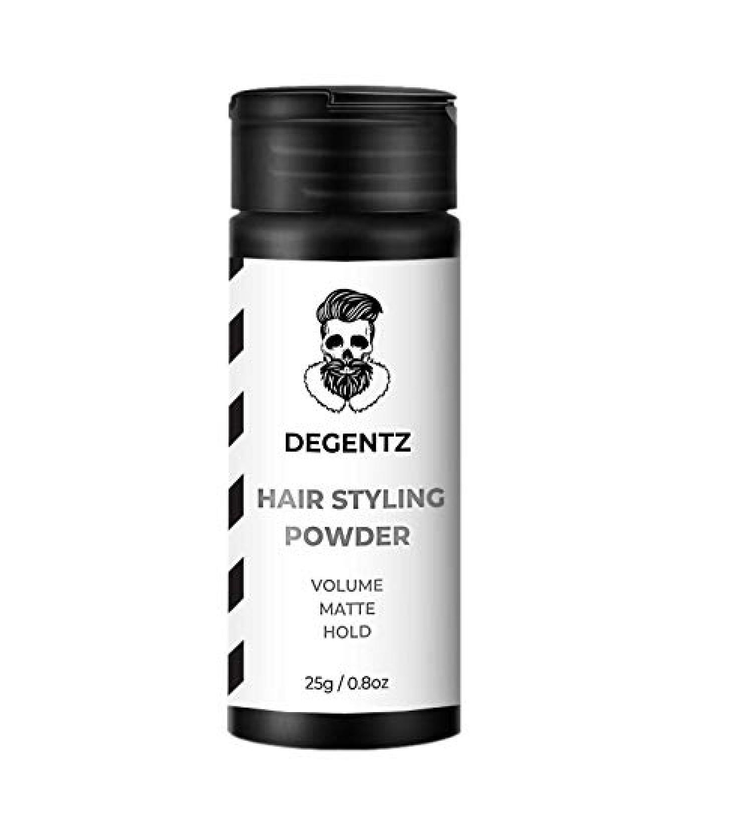 DEGENTZ King Sized Hair Styling Powder - Volumizing & Mattifying Hold - 0.8oz/25g for Natural, Non-Greasy Texture - Buy Online on GoSupps.com