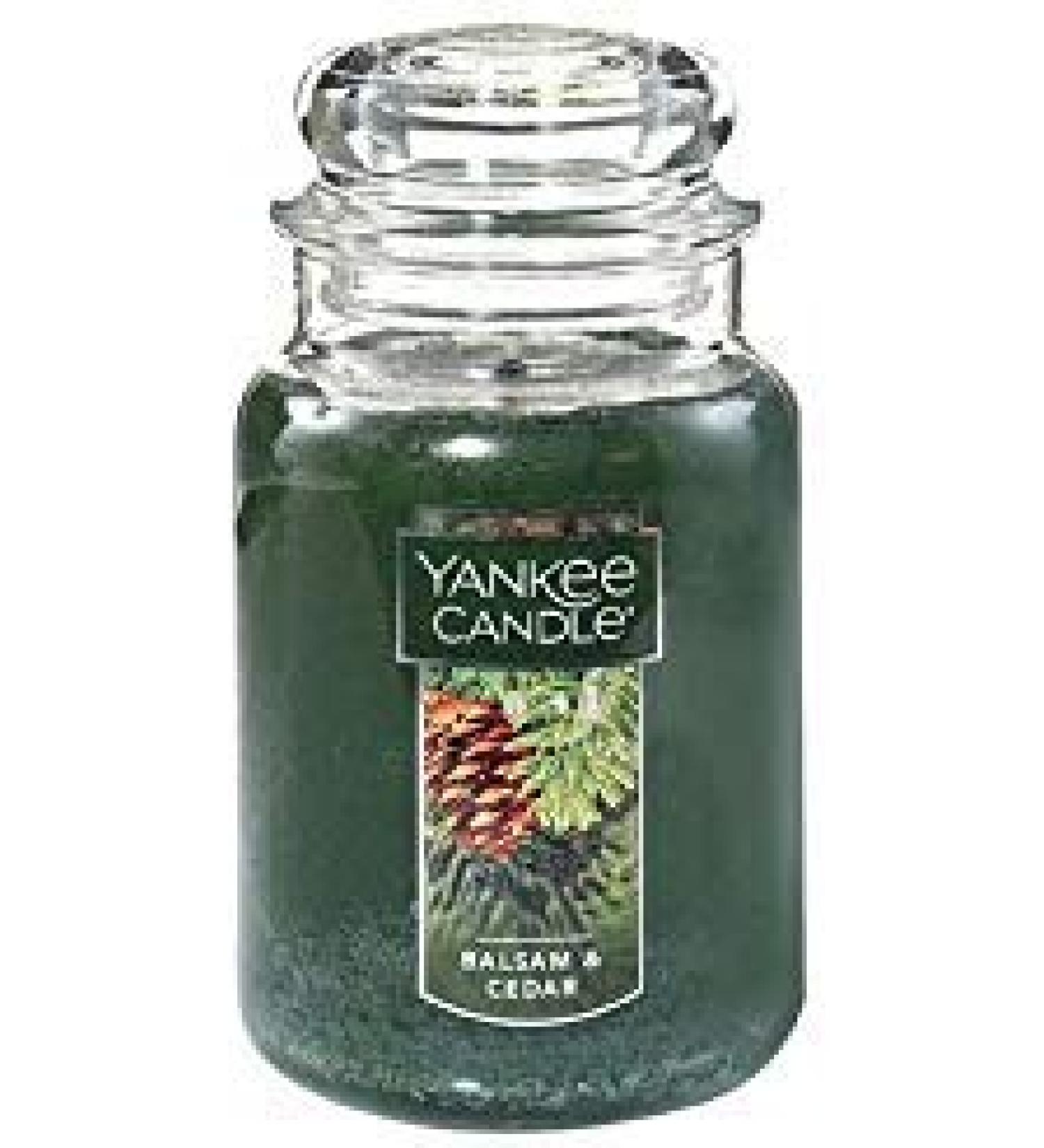 Yankee Candle BALSAM & CEDAR 22 oz. Large Jar Candle
