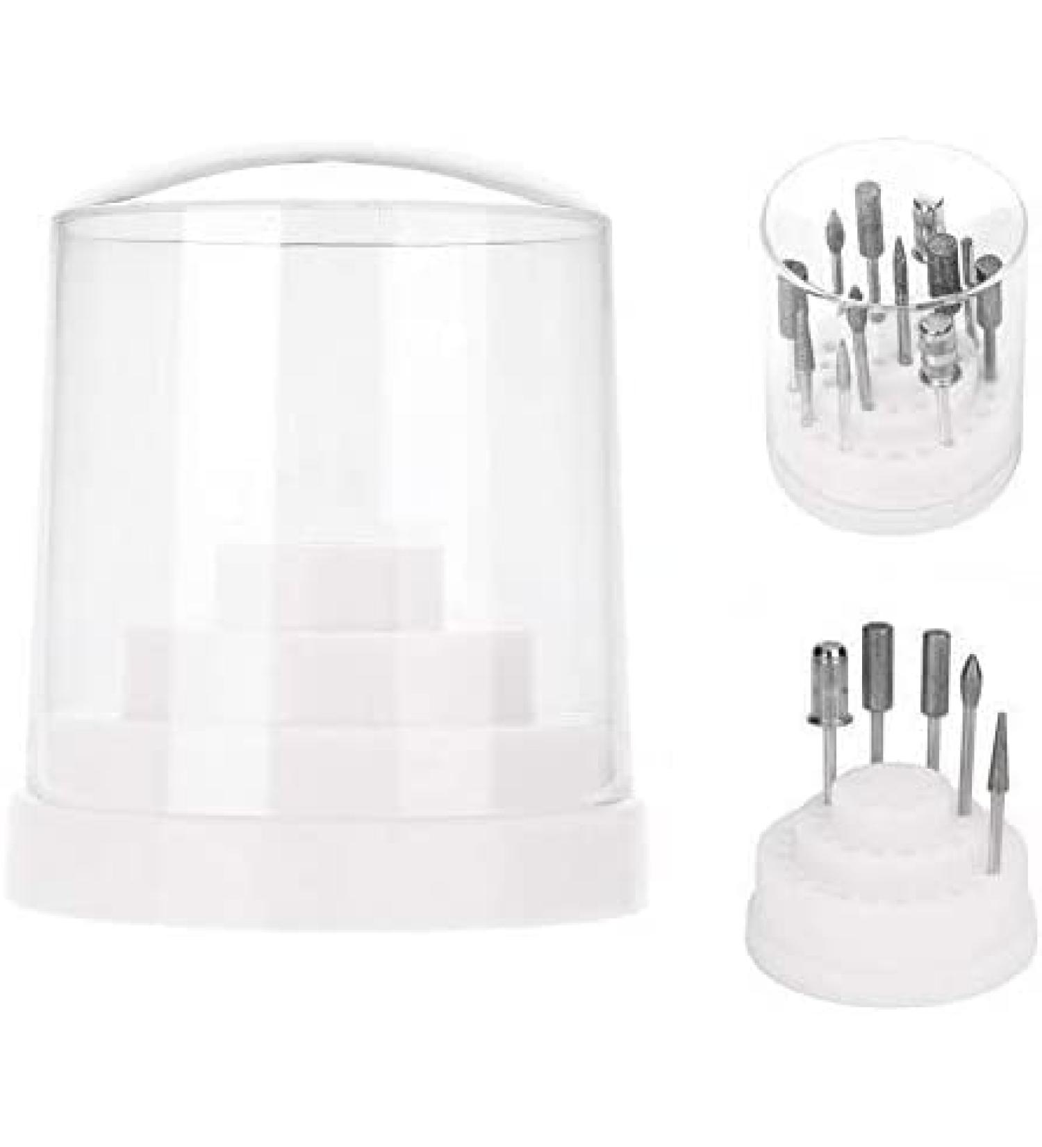 Nail Drill Container - 48 Slots Manicure Tool Organizer for Beauty Salons & Home Use | Durable Nail Drill Suitcase Holder - Buy Online on GoSupps.com