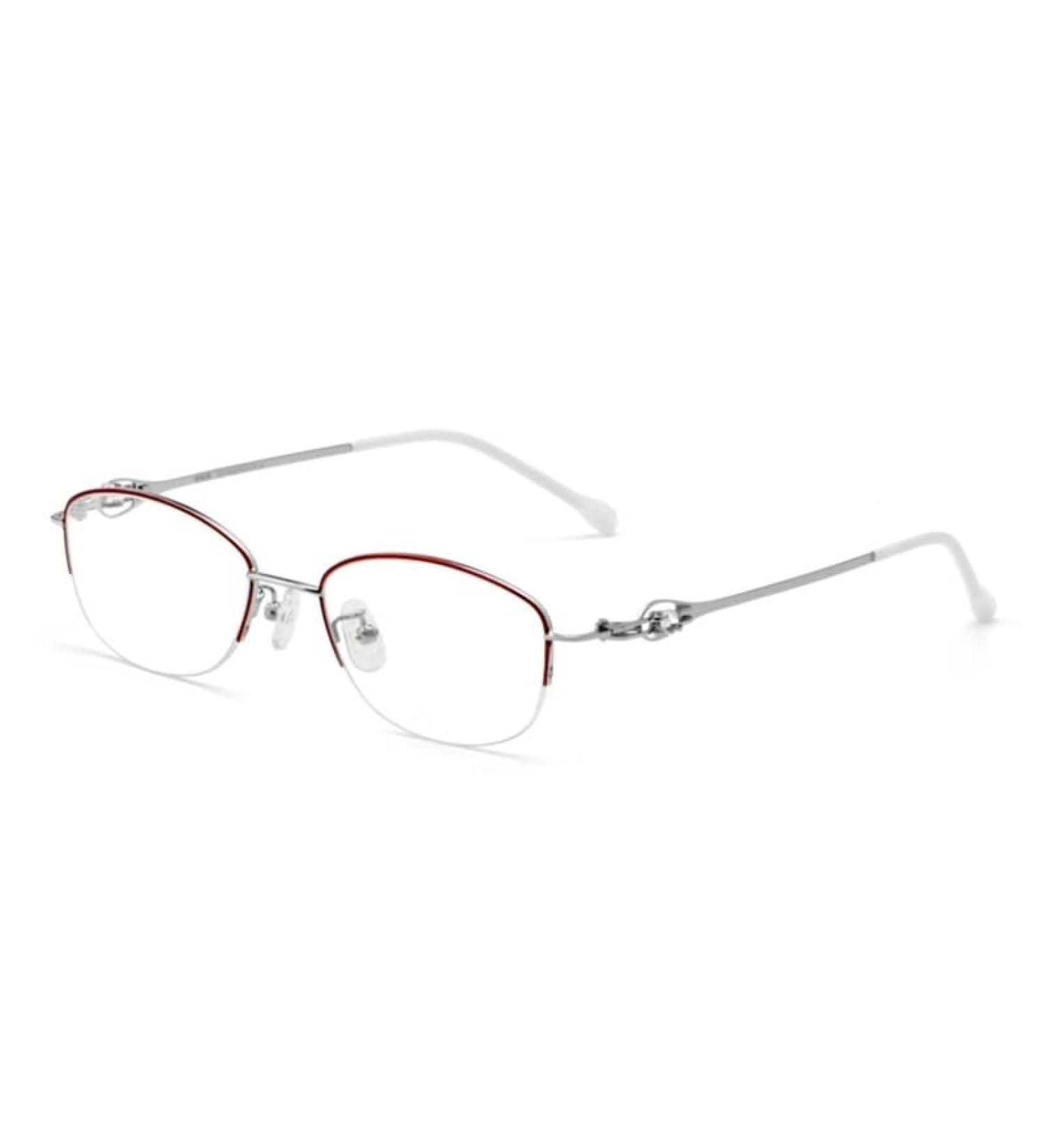 Parwana Anti-Blue Light Reading Glasses for Men & Women | Cute Red +250 Flat Light Mirror Eyewear - Buy Online on GoSupps.com