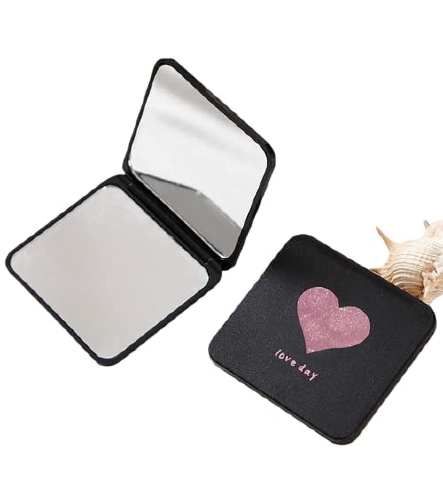 Double Sided Travel Makeup Mirror - Compact 2.8Inch Portable Cosmetic Mirror for Purses - Magnification and Folding Design - Buy Online on GoSupps.com