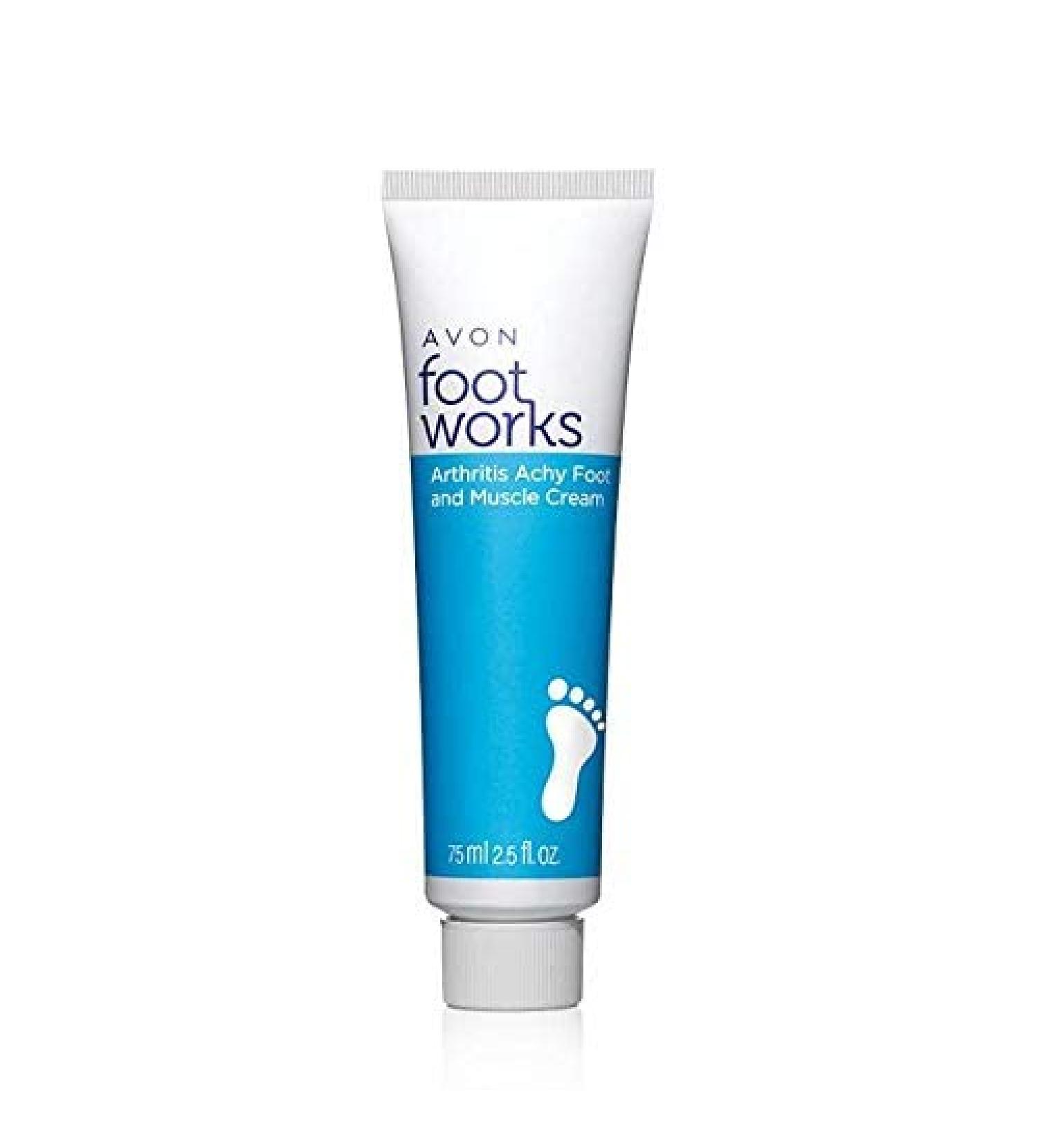 Avon Foot Works Arthritis Cream - Soothes Achy Foot & Muscle Pain 75ml/2.5fl Oz - Buy Online on GoSupps.com