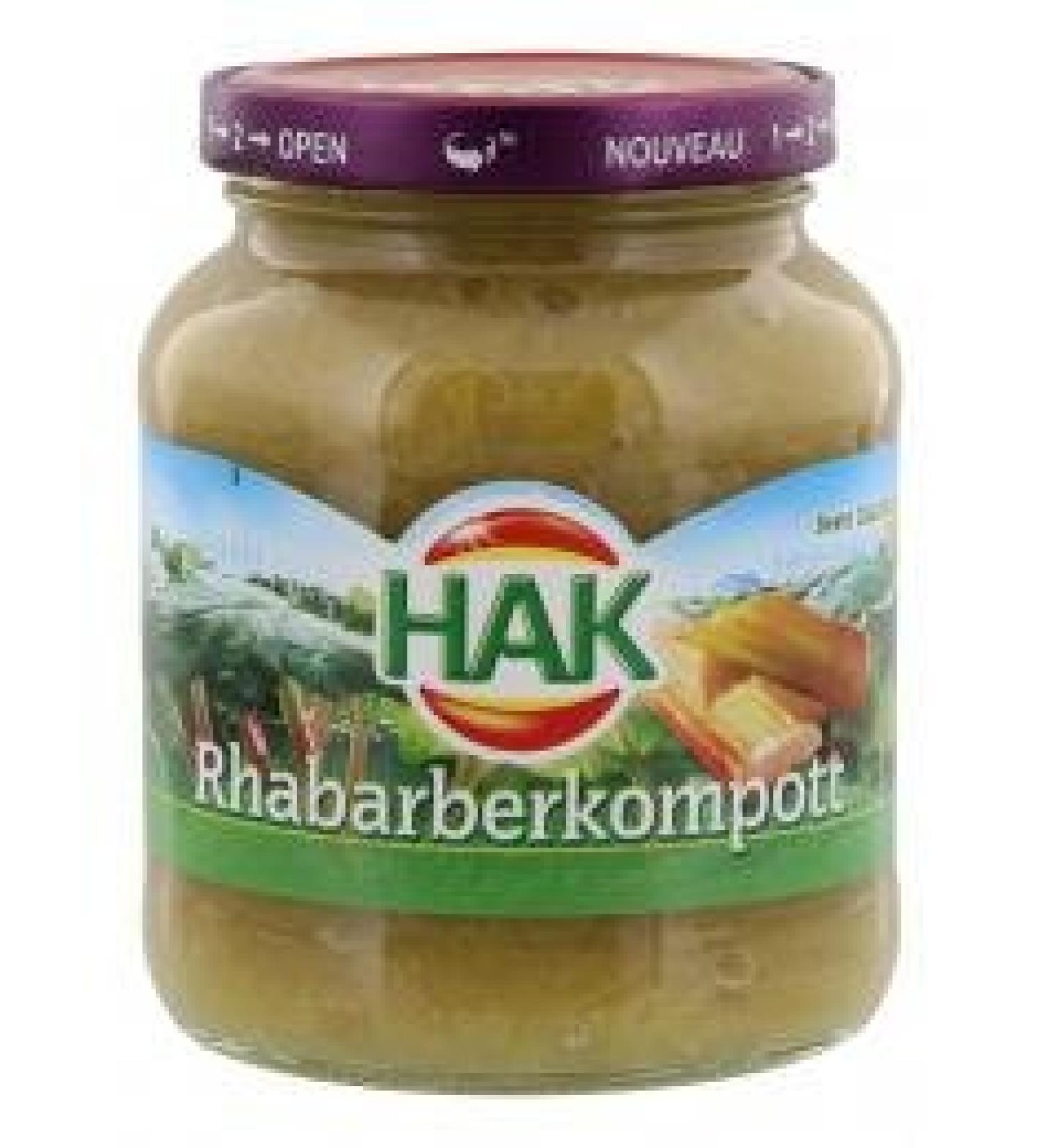 Hak Rabarbercompote 1-2 Open Compote Rhubarb 360G