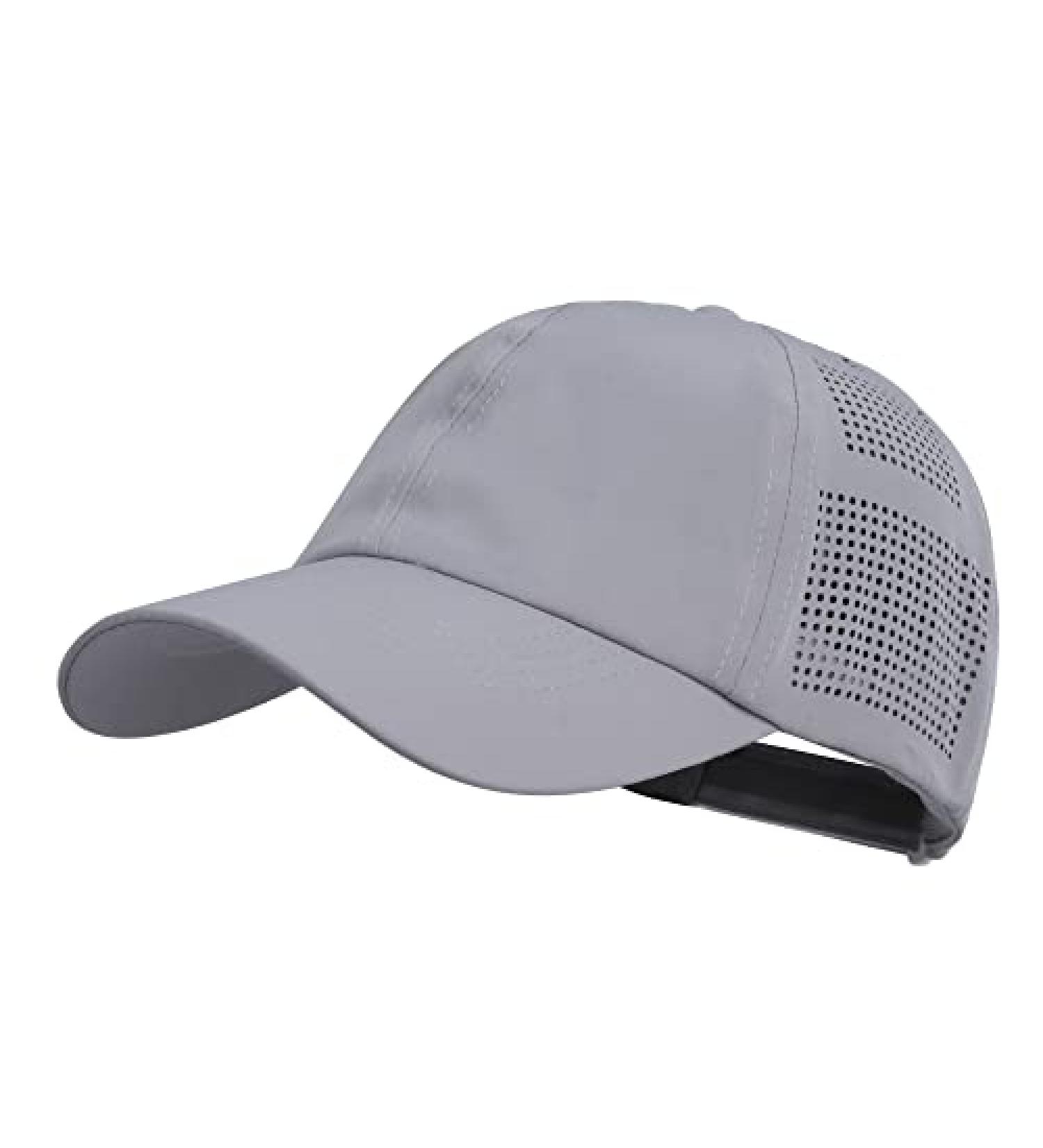 Women's Quick Drying UV Protection Baseball Cap - Lightweight and Breathable - Light Gray - Buy Online on GoSupps.com