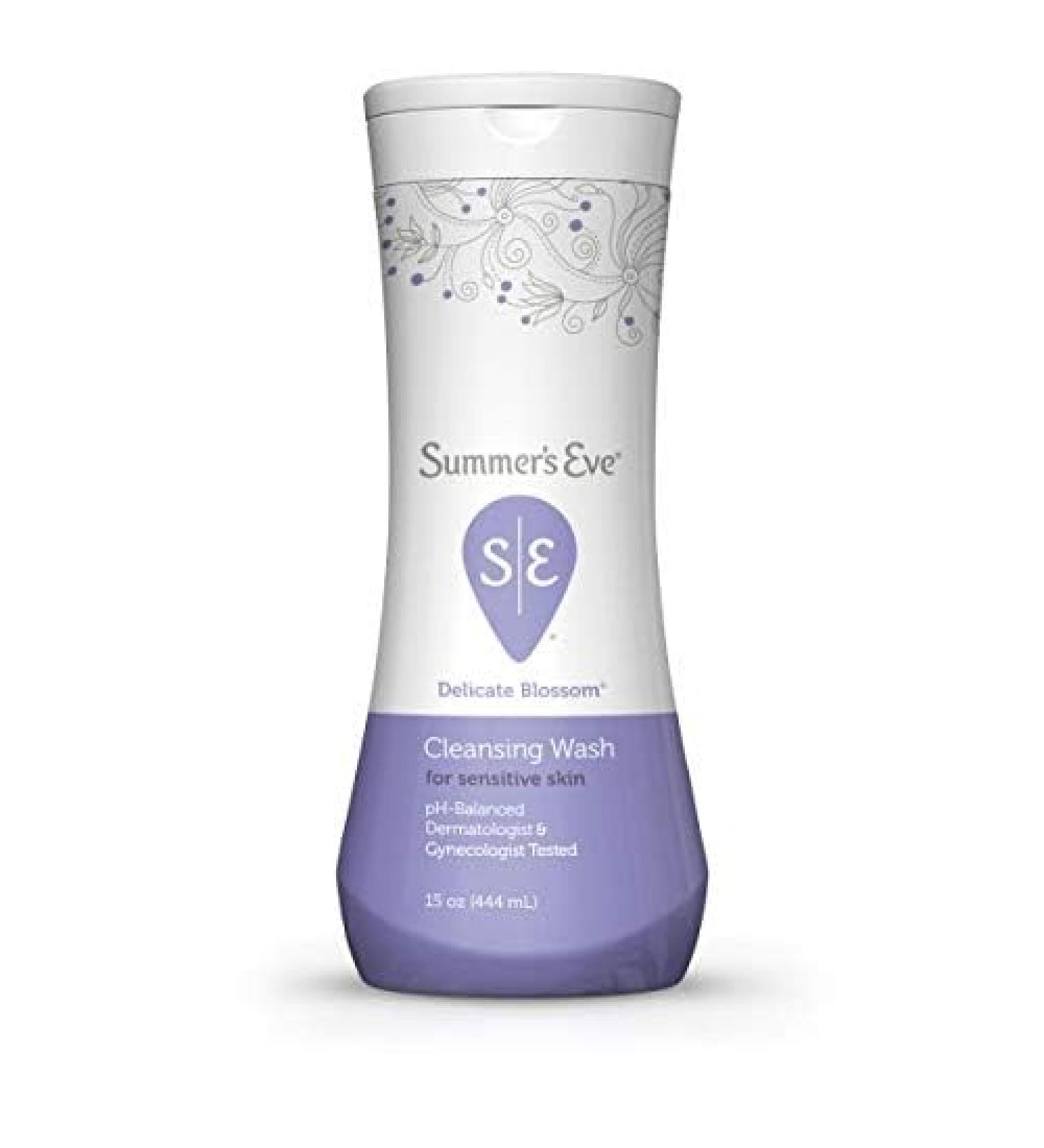 Summer's Eve Cleansing Wash for Sensitive Skin Delicate Blossom 15 fl oz - 2pc