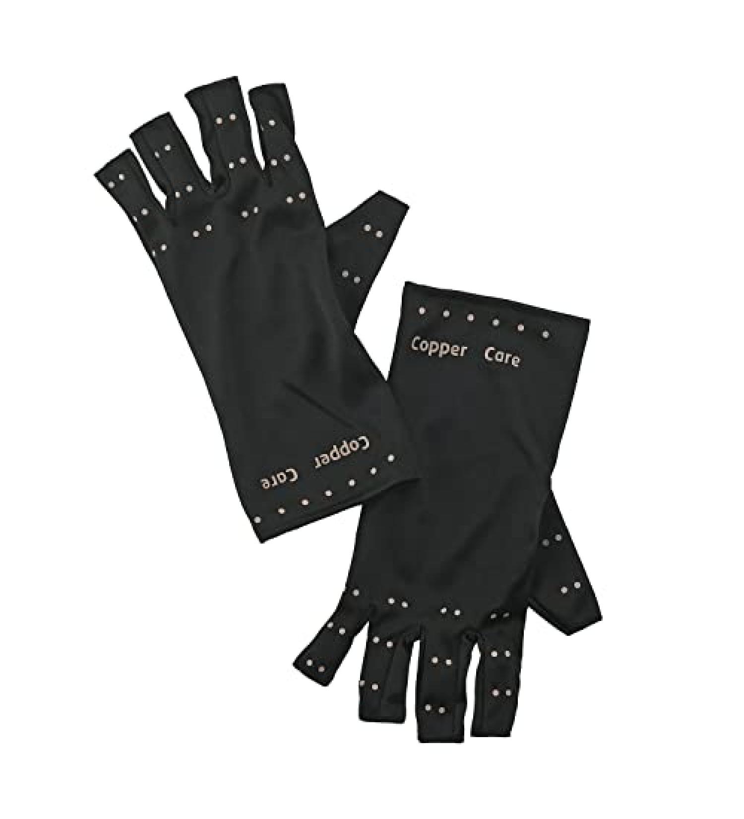 Copper Care Compression Gloves - One Pair | Copper Infused Pain Relief Hand Support - Buy Online on GoSupps.com
