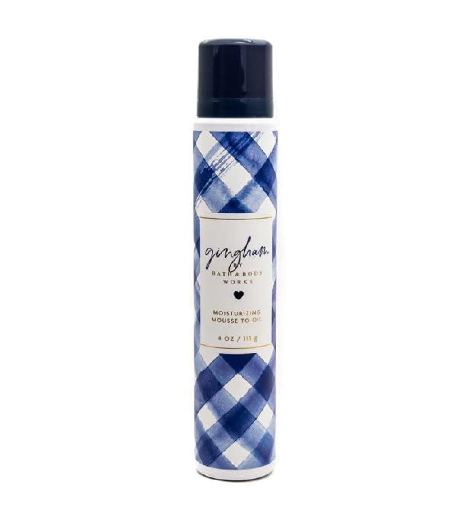Bath and Body Works Gingham Moisturizing Mousse To Oil - 4oz