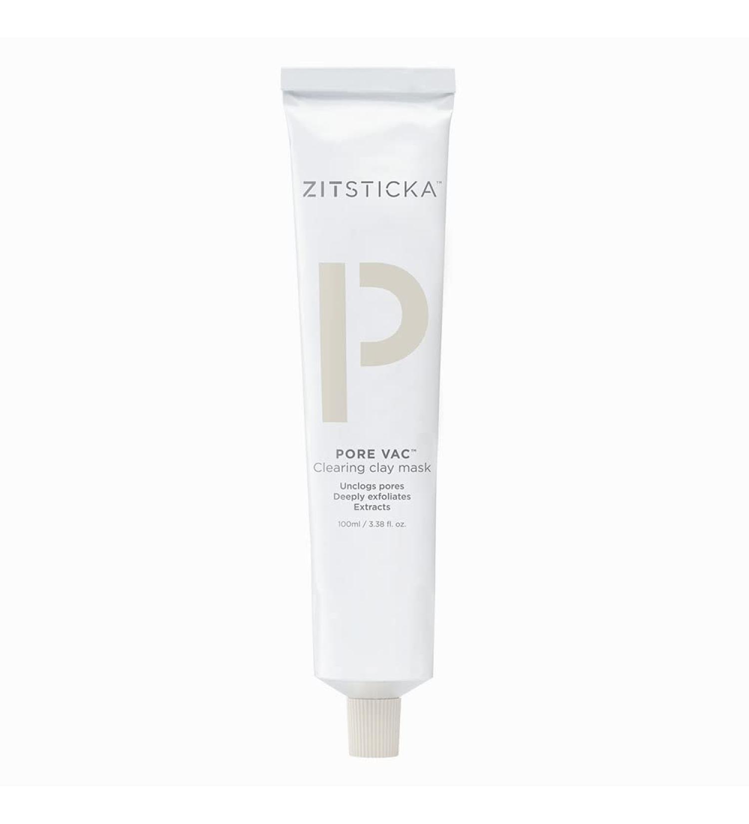 Pore Vac by ZitSticka: Acid-Rich Clay Mask for Pore Vacuuming & Smoothing Texture | Derm-Backed | 100ml | Perfect Mother's Day Gift - Buy Online on GoSupps.com