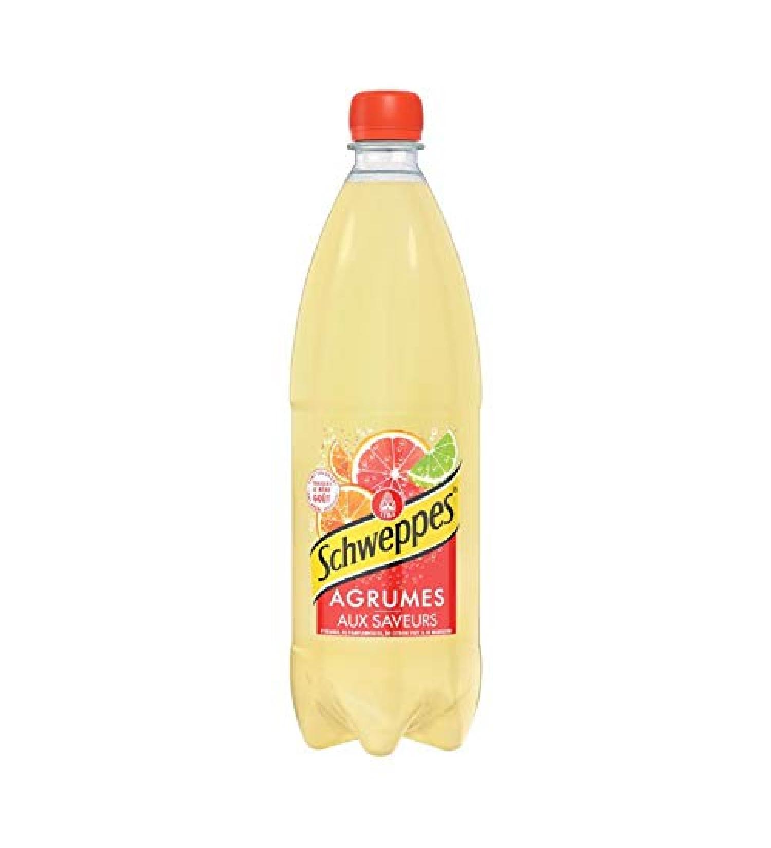 Schweppes - Citrus 1L - Pack of 5 - Sold in packs in France - Buy Online on GoSupps.com