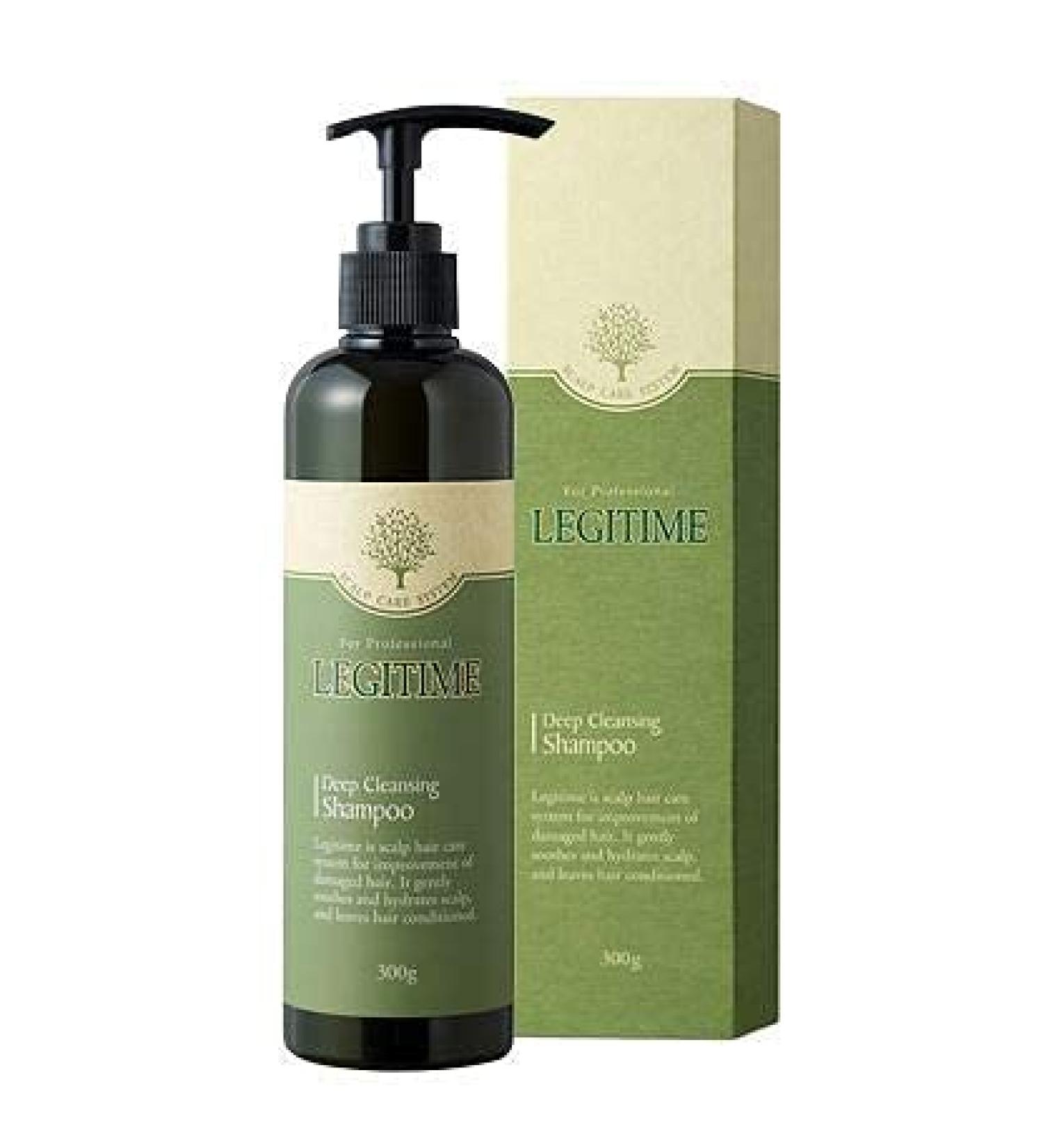 Legitime Scalp Care Deep Cleansing Shampoo - Anti-Thinning Treatment, Combat Hair Loss, Made in Korea, Strengthen Roots, Soothe Scalp, Anti-Dandruff - 10.14 oz - Buy Online on GoSupps.com