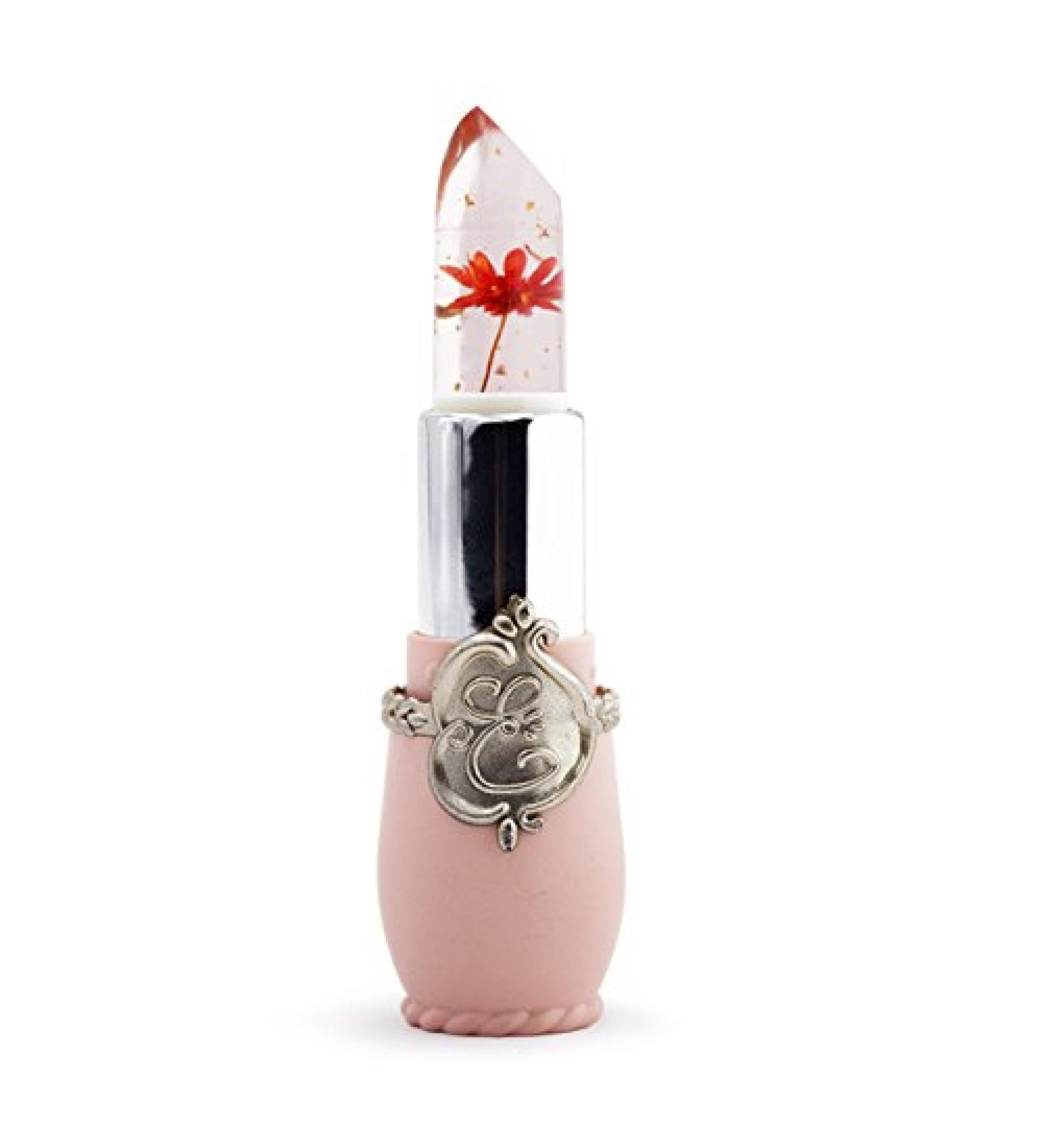 Yheonver Beauty Shiny Flower Crystal Jelly Lipstick Magic Temperature Change Color Lip Balm Makeup Red - Buy Online on GoSupps.com