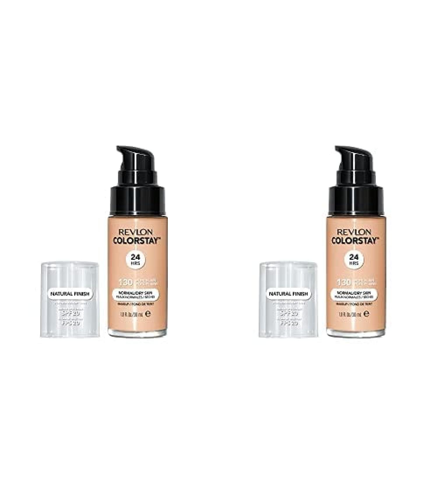 Revlon ColorStay Makeup SPF 20 1.0 oz - Pack of 2, Porcelain - Medium-Full Coverage, Natural Finish, Oil Free - Buy Online on GoSupps.com