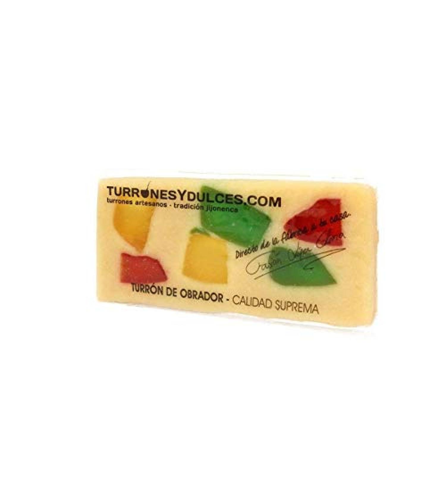 Turr n de fruta. Nougat aux fruits fait main en barres de 300g - Turrones Fabi n - Nougat espagnol. Fabriqu Jijona (Alicante). - Buy Online on GoSupps.com