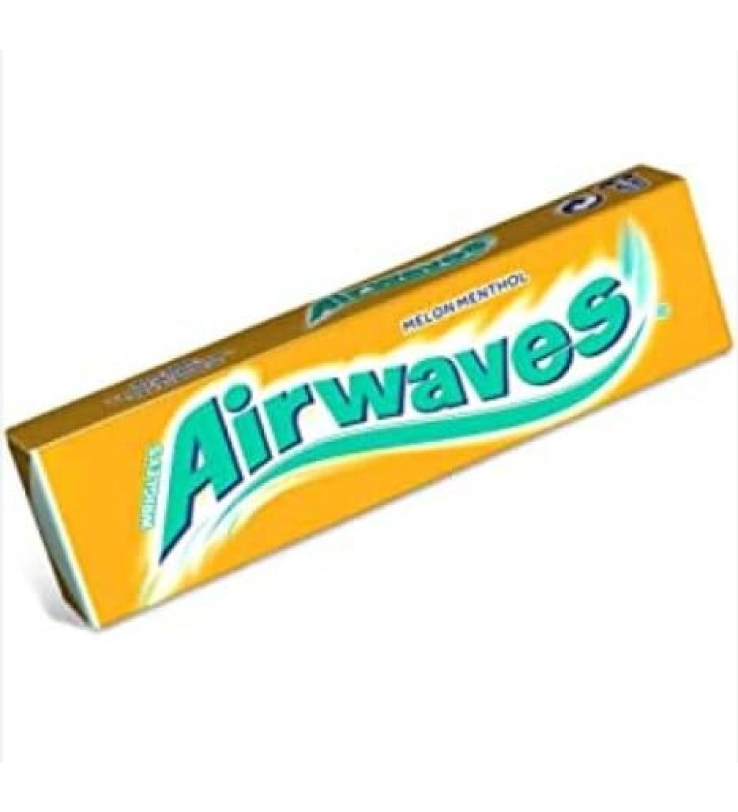 2 Full Packs of WRIGLEY'S Airwaves Chewing Gum (60 Single Packs) Melon Menthol
