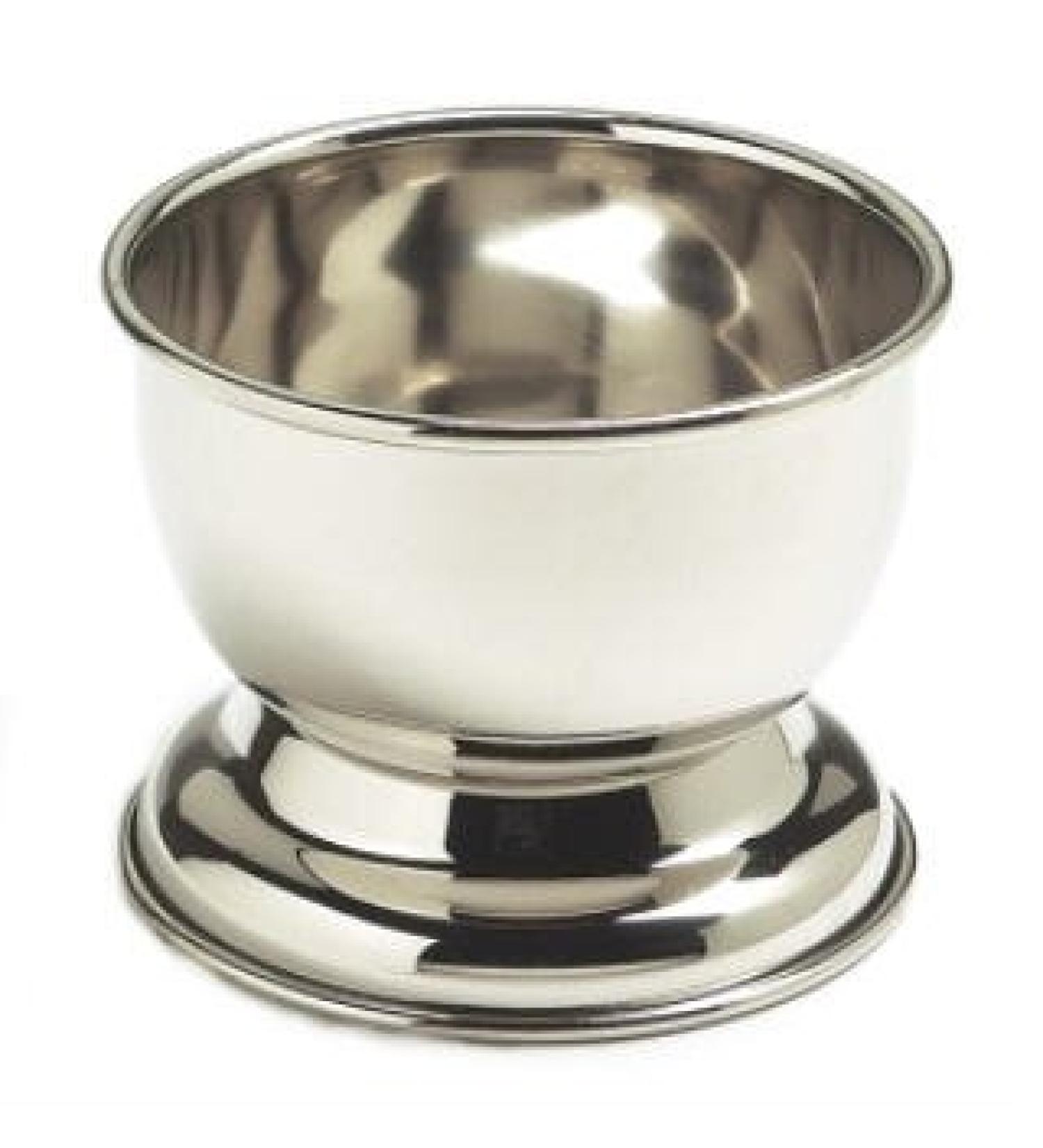 Col Ichabod Conk CHROME Shave Mug cup bowl with Colonel Conk Shaving Soap