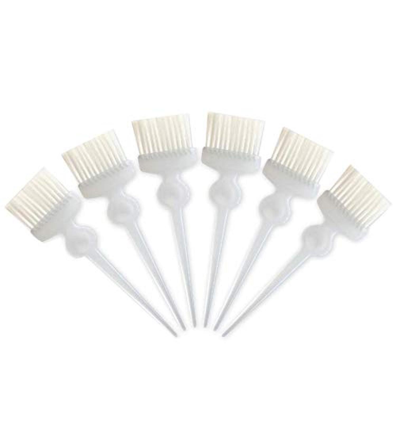 Termix Soft White Fiber Color Tinting Brush Transparent Large Set of 6