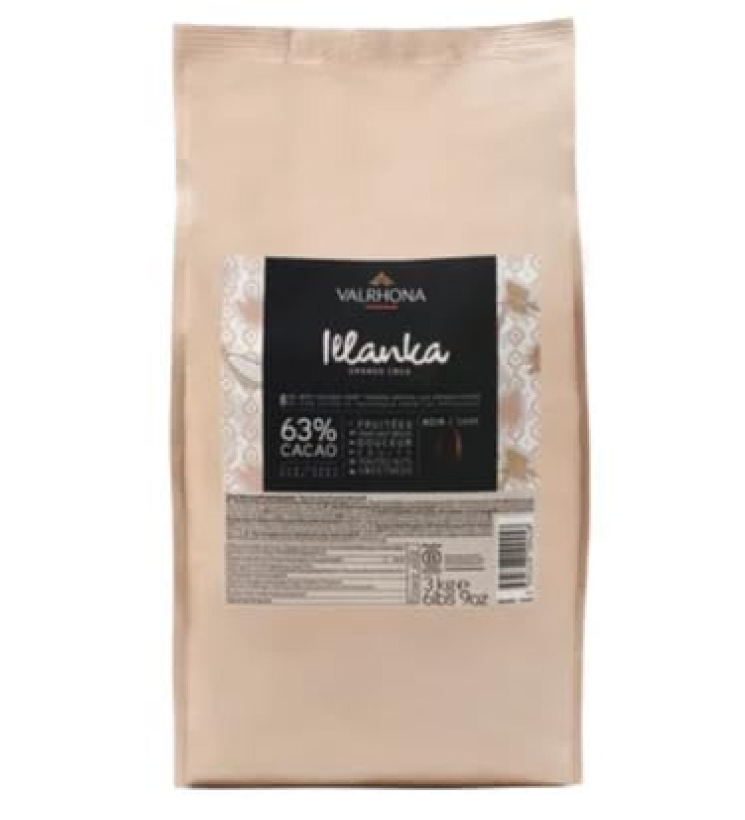 Valrhona Illanka 63% Dark Chocolate 3kg