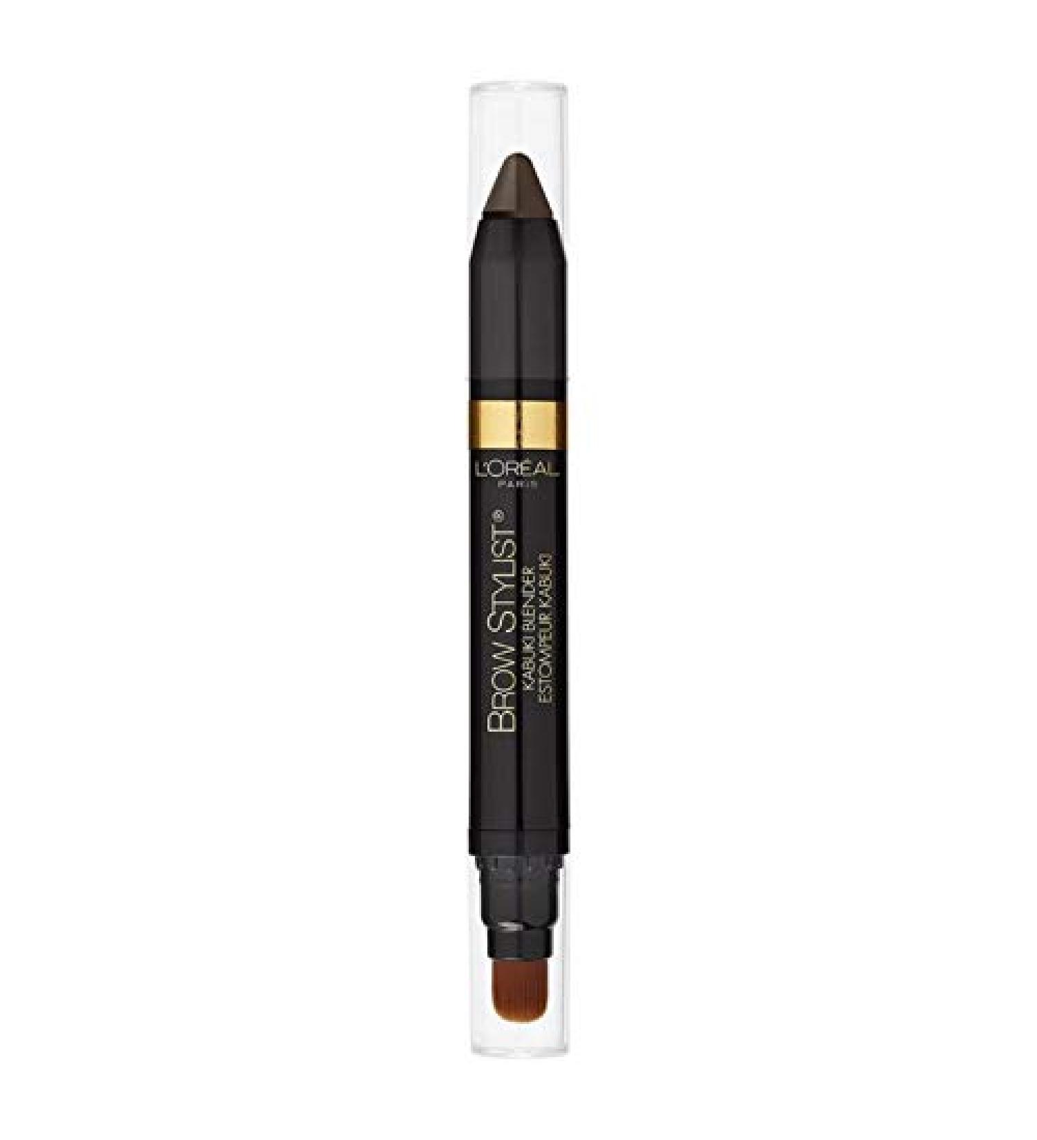 L'Oreal Paris Brow Stylist Kabuki Blender Brow Crayon  Brunette  0.05 oz. Brunette 0.05 Ounce (Pack of 1)