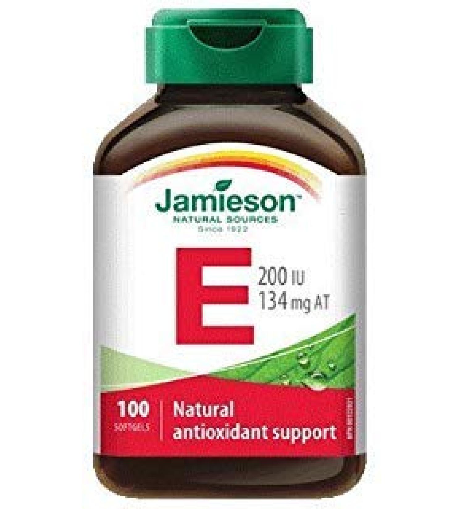 Jamieson Laboratories Vitamin E 200 IU-100 Soft Gel Brand
