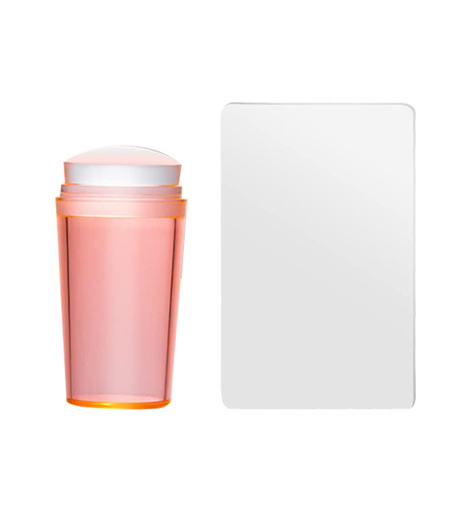 Nail Art Silicone Stamper & Scraper Kit - Elastic Nail Tool & Template for Perfect Manicure | International Shipping Available - Buy Online on GoSupps.com