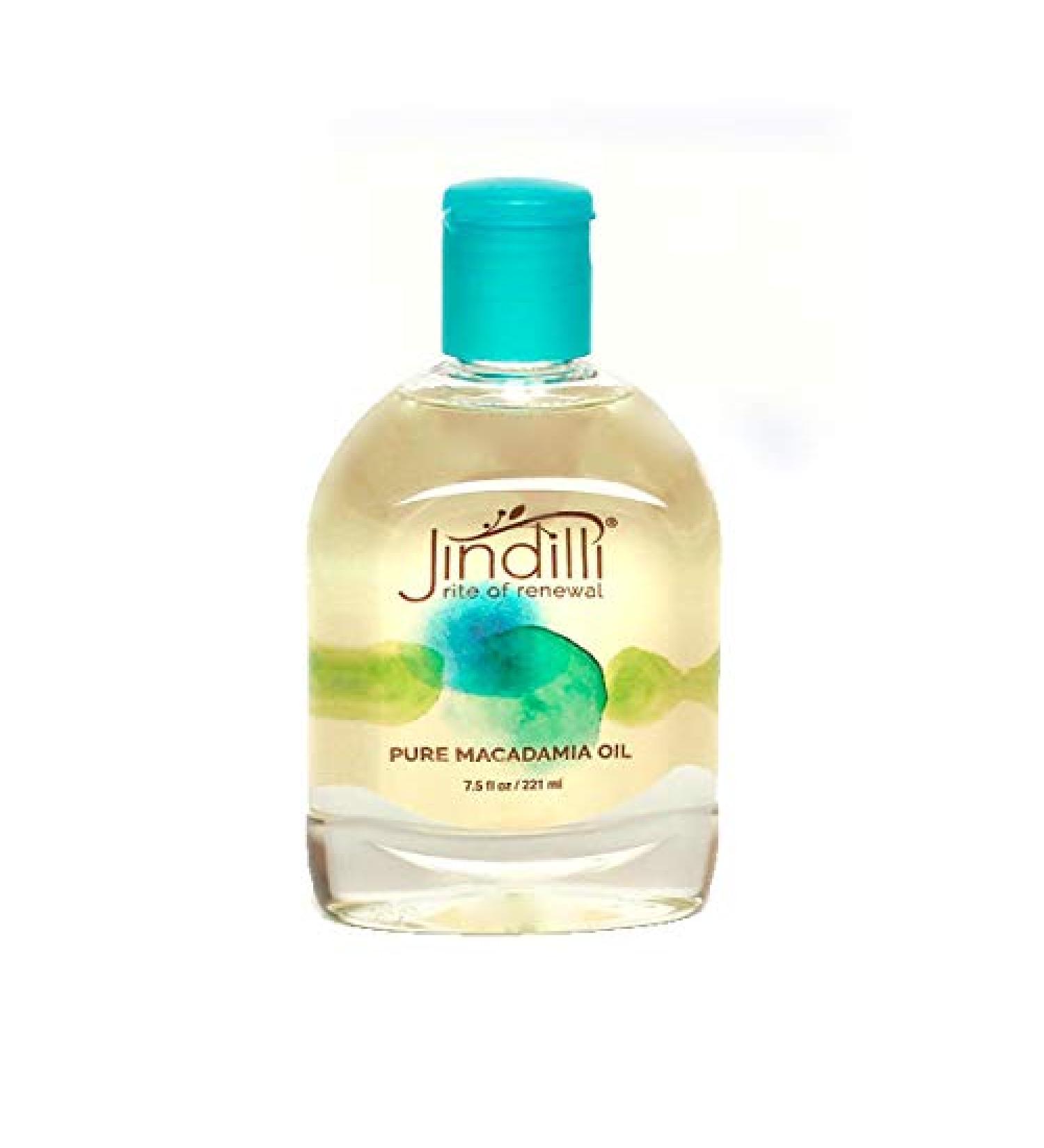 Jindilli Pure Macadamia Oil for Hair and Skin | Cold-Pressed, All-Natural, Vegan | Moisturizing and Nourishing | 7.5 oz - Buy Online on GoSupps.com