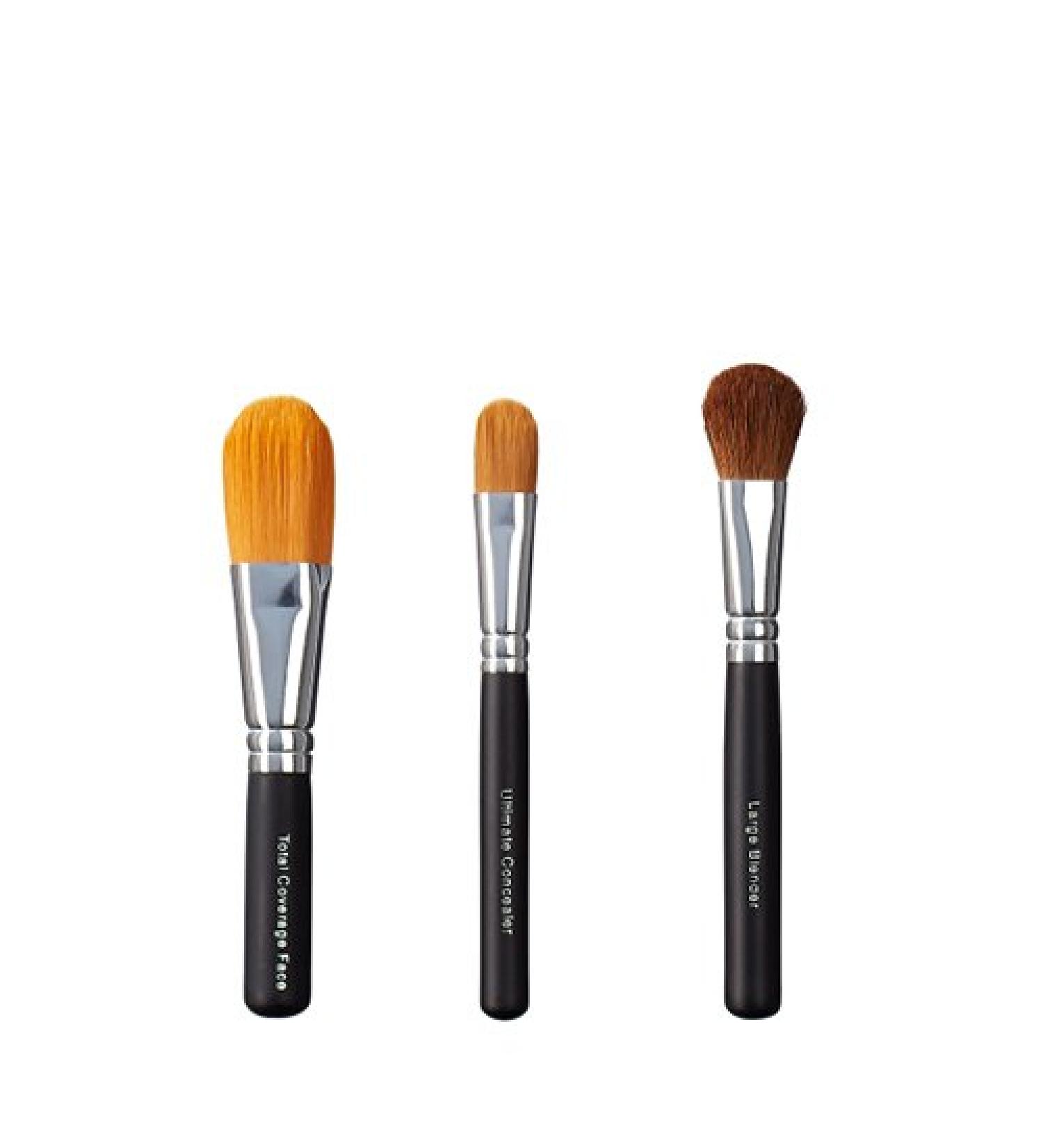 VEGAN LOVE Total Coverage Face Ultimate Concealer Brush Trio Blender Large
