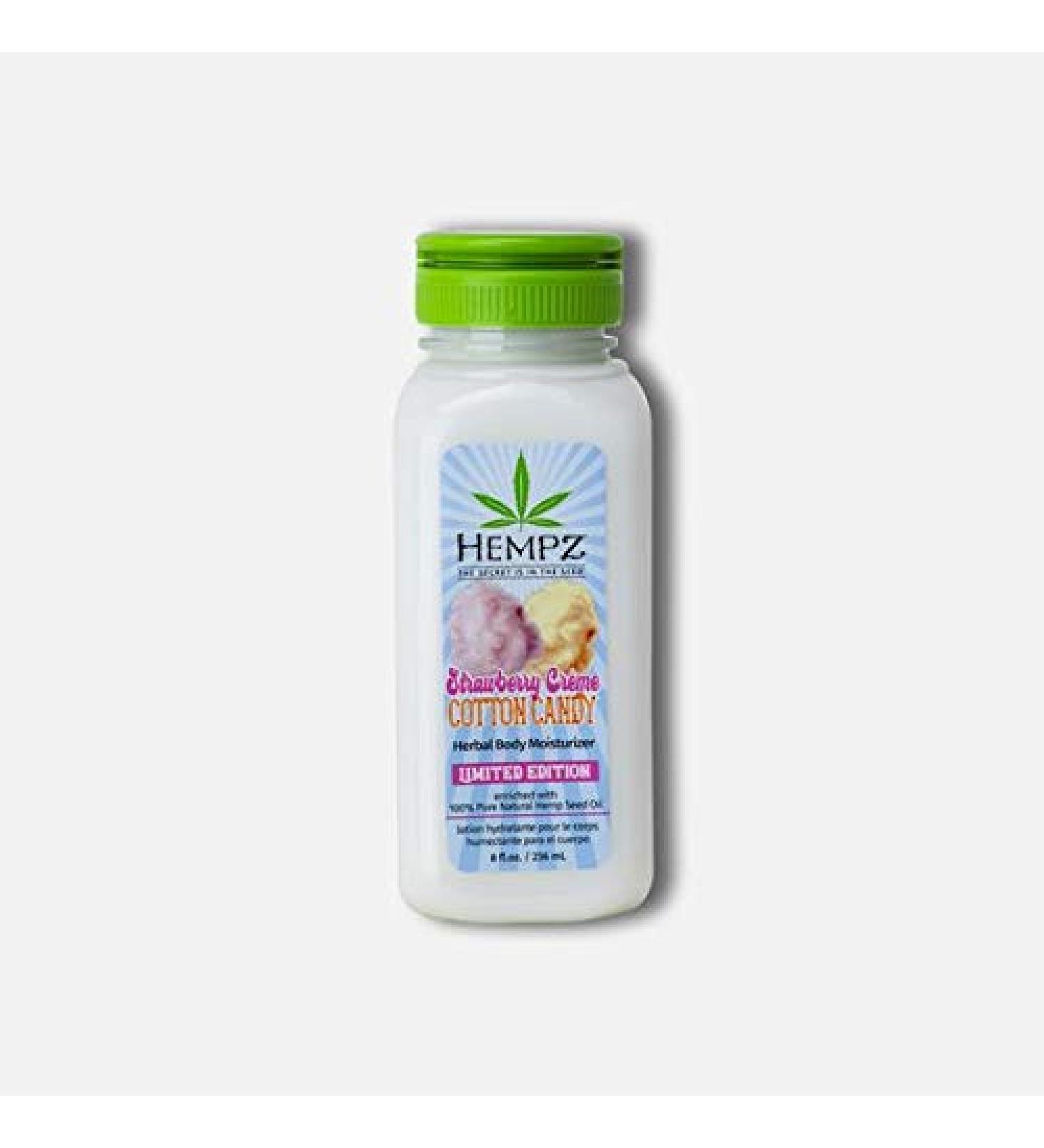 Hempz Body Sweetz Strawberry Creme Cotton Candy Herbal Body Moisturizer 8oz