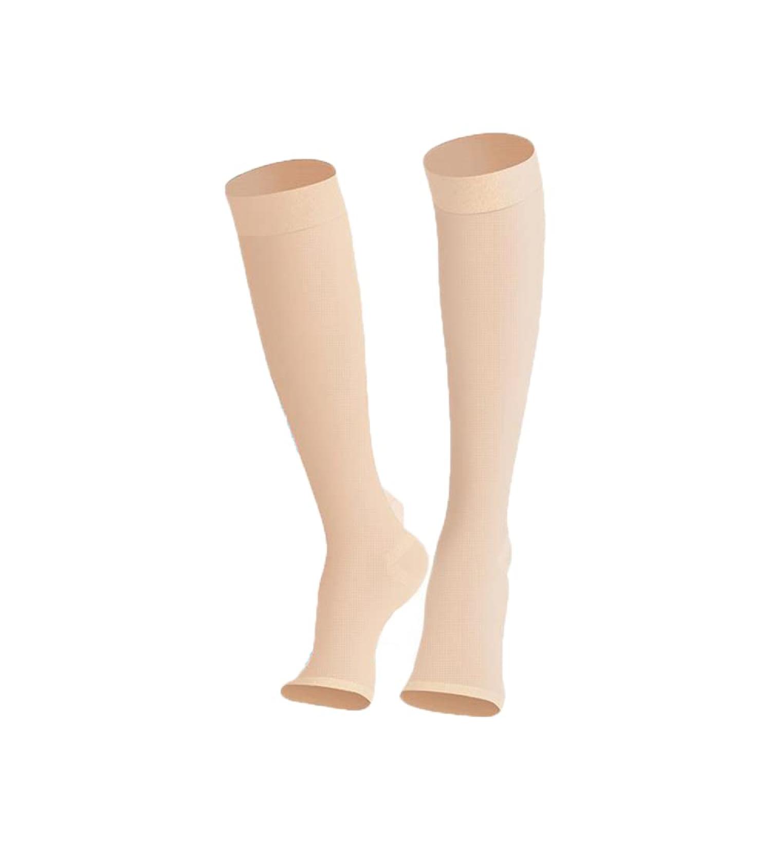DYHQQ Open Toe High Compression Stockings for Women & Men - 20-30 mmHg Support | Best International Shipping - Buy Online on GoSupps.com