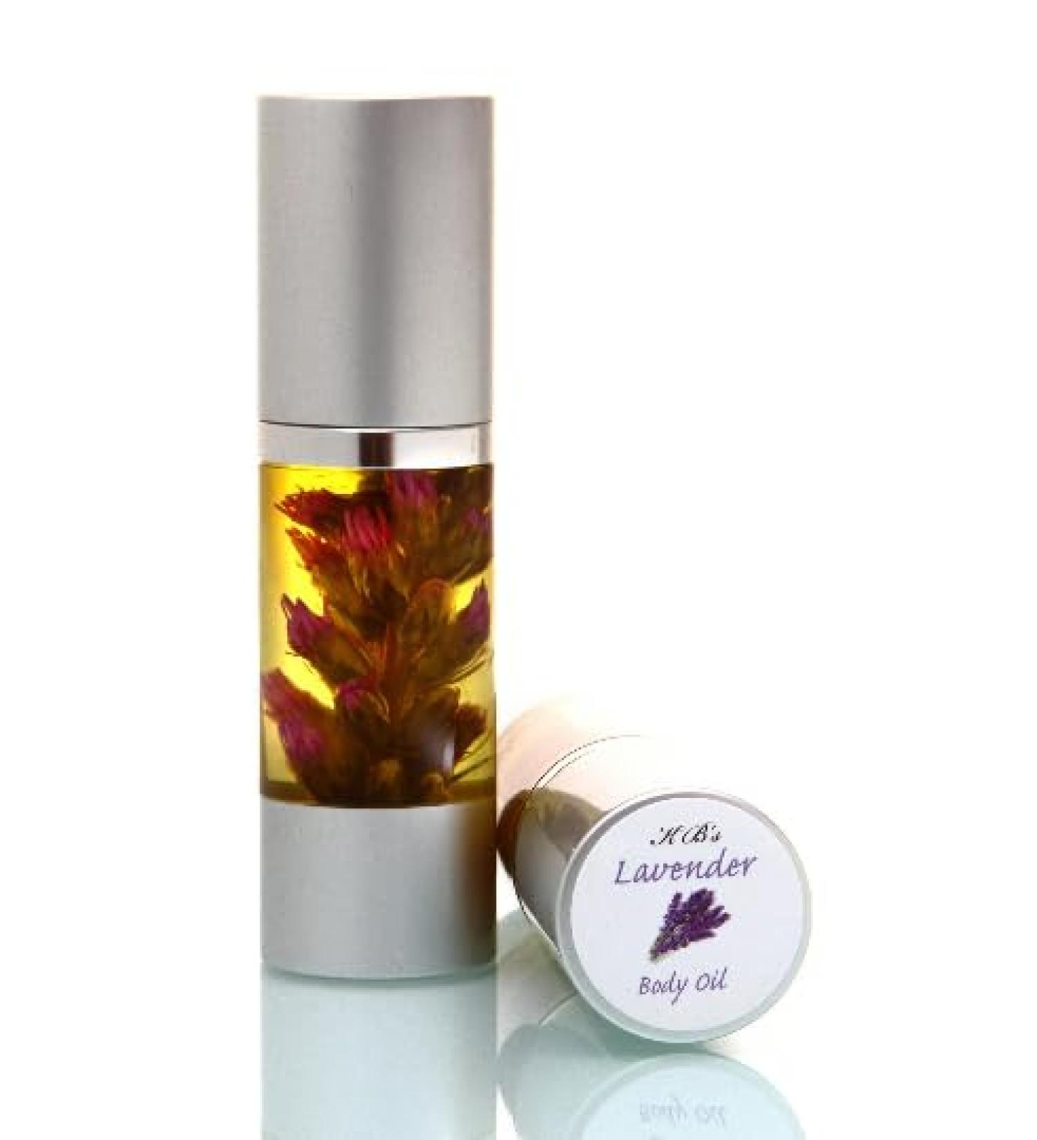 KBs Natural Creations Lavender Body Oil - Silky and Luxurious feel especially for dry skin. The scent is intoxicating (4oz Lavender)