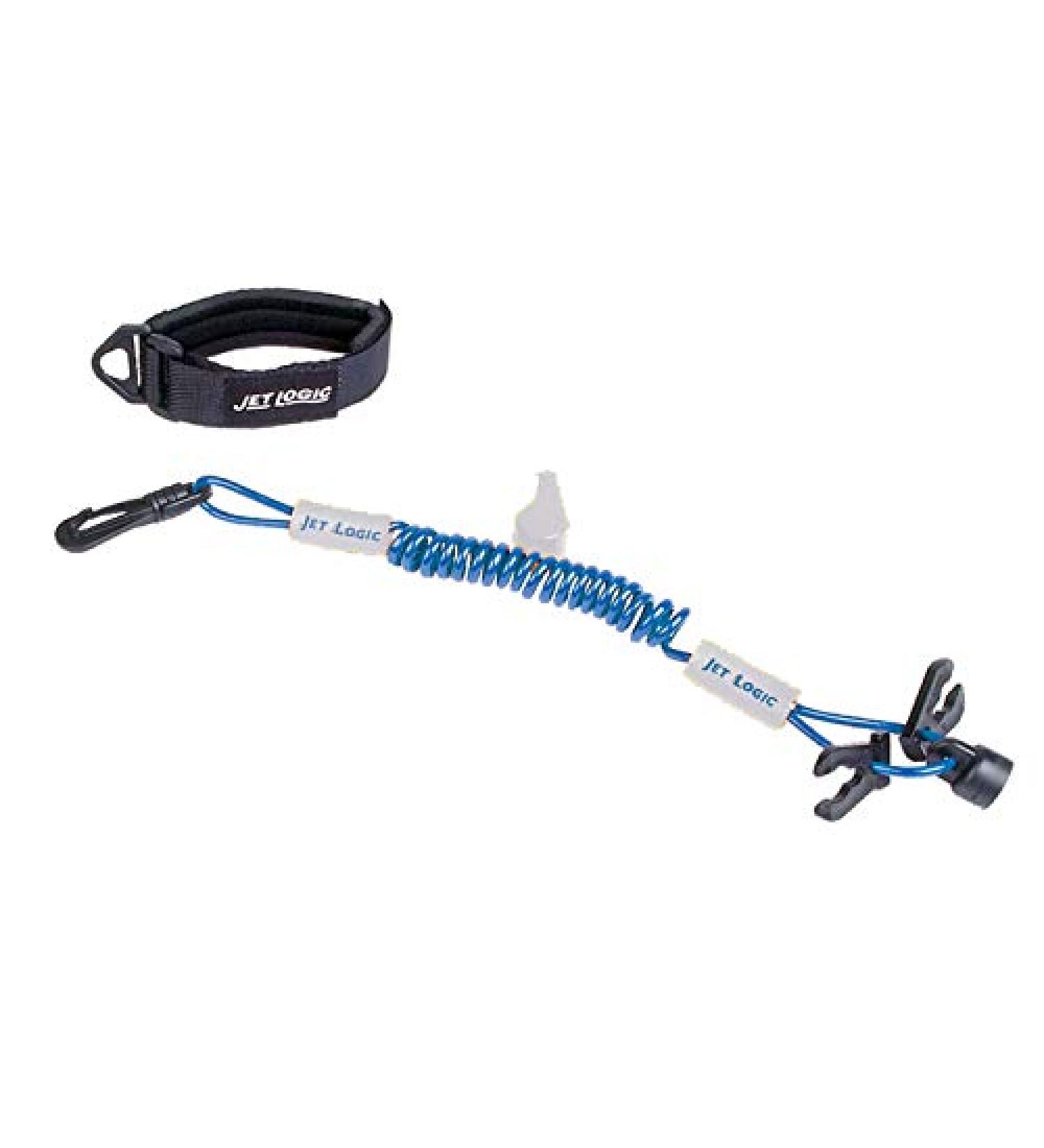 Kwik Tek ULTIMATE LANYARD, Blue / Silver, for PWCs, One Size (UL-3)