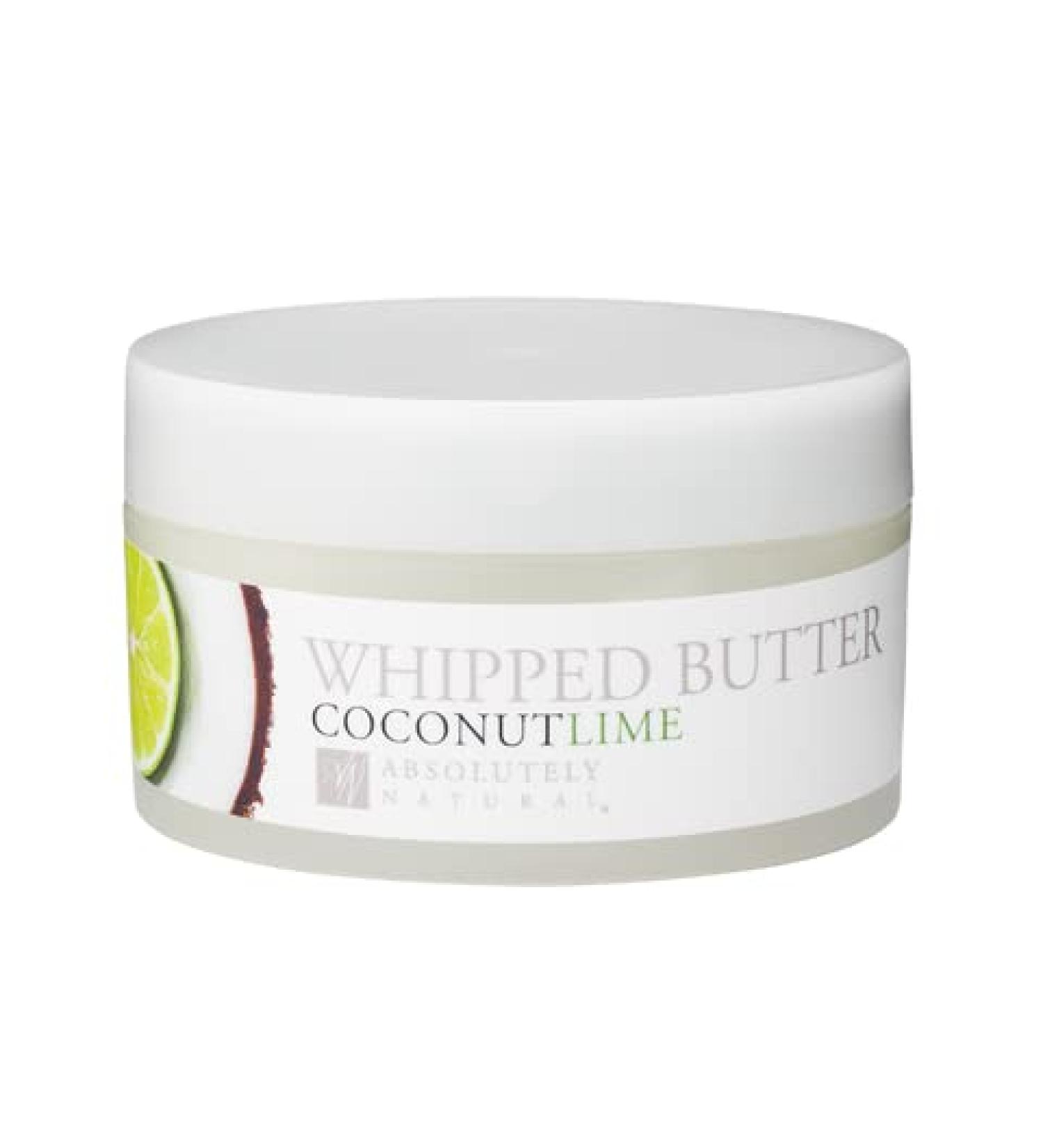 Absolutely Natural - Coconut Lime Whipped Body Butter 5oz with Nourishing Shea Butter and Coconut Oil Paraben Free Vegan Made in USA  - Buy Online on GoSupps.com