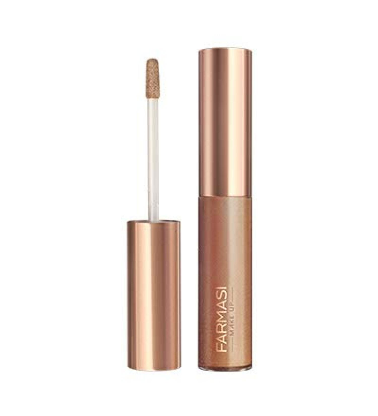 FARMASi Liquid Eyeshadow  Quick-Drying  Easy to Apply  0.24 fl. oz / 7 ml (Gold Reflection)