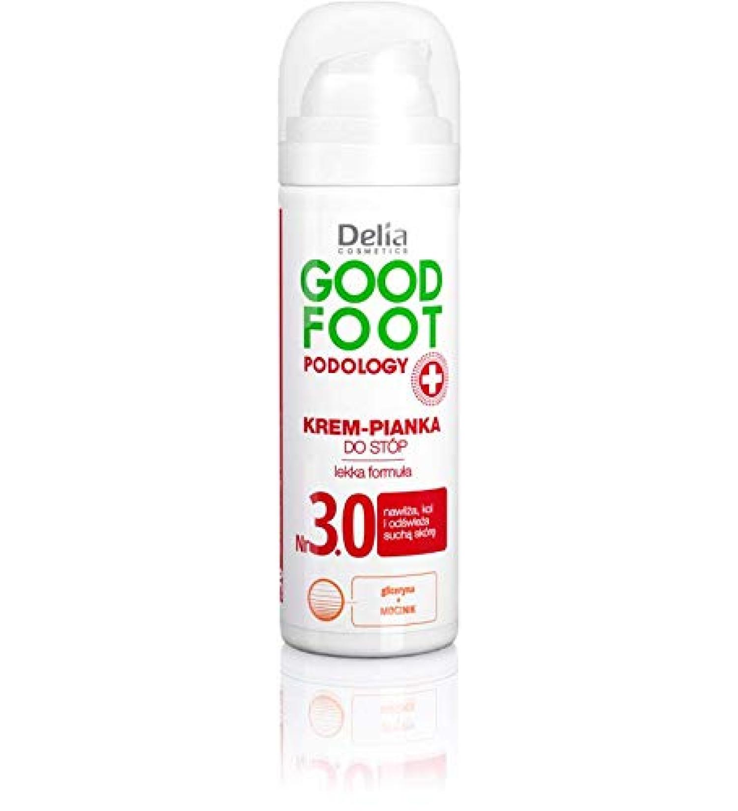 DELIA COSMETICS - Good Foot Podology - Ultra -light foot cream - urea glycerin betain aloe vera extract and d -panthenol - beautiful and smooth feet - 60ml