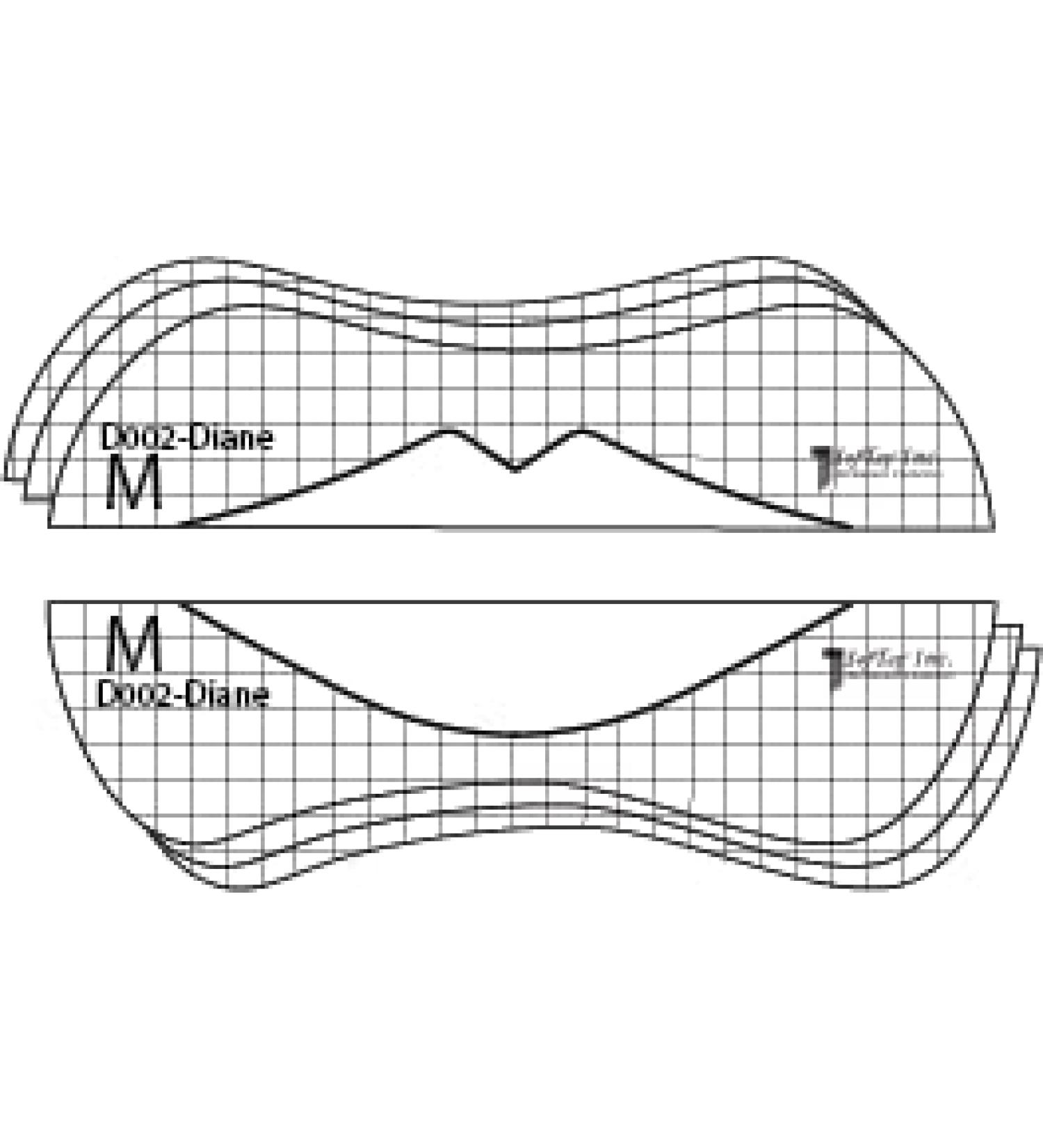 SofTap Lip Stencils Disposable Lip Liner Blush Mapping Template for PMU Flexible Plastic Shapes 3 Thickness Levels Pack for Beginners and Professionals Easy to Use (Diane)