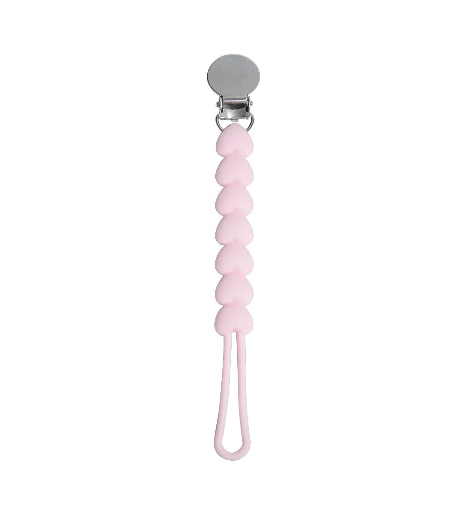 JIANIAO Silicone Pacifier Clip - 100% Silicone Strap for Pacifiers, Teethers & Toys - Buy Online on GoSupps.com