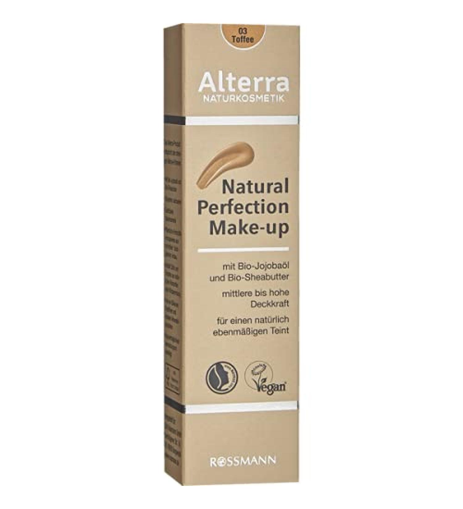 Alterra NATURKOSMETIK Natural Perfection Foundation 03 Toffee 30ml - Buy Online on GoSupps.com