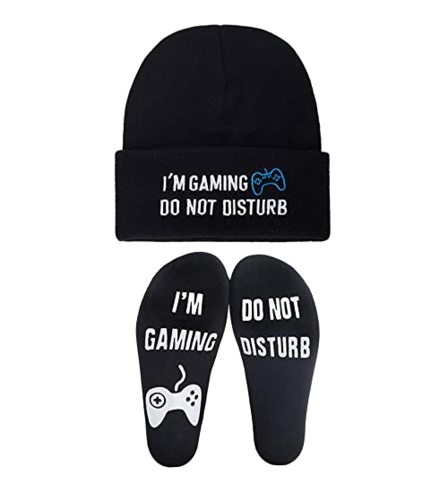 Novelty Gamer Socks Beanie & Baseball Cap Gift Set for Teen Boys & Men - Buy Online on GoSupps.com