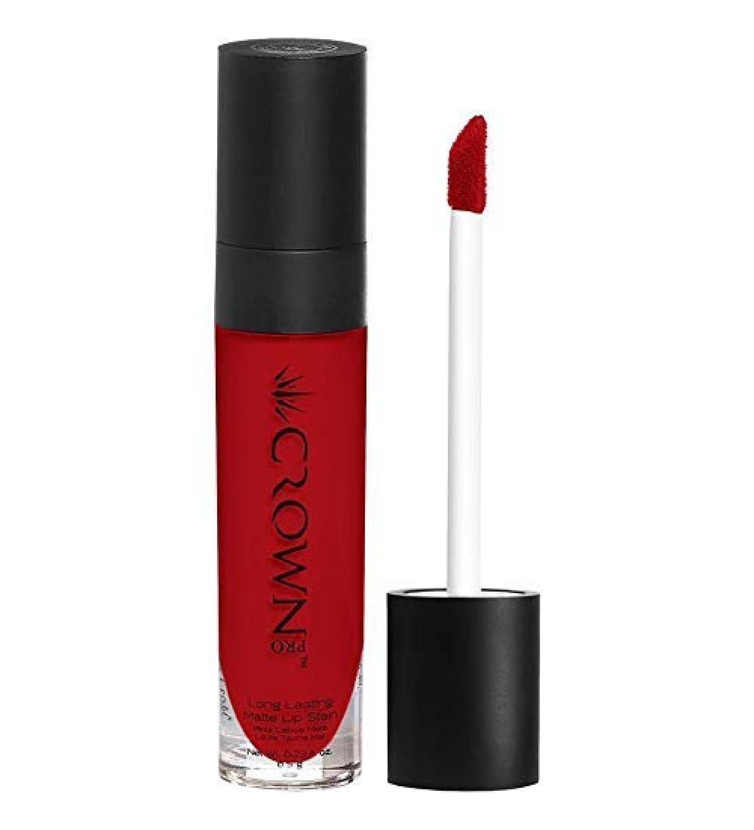 Crown Brush Crown Pro - Long Lasting Matte Lipstain - Caliente 0.23 Fluid Ounce