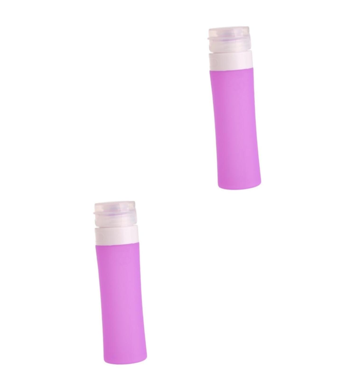 Beaupretty Travel Shampoo Containers travel s Sample Jars Silicone pot jars cosmetic jars silicone containers Tubes containers liquid s for travel purple Disposable wash Empty Silicone Bottle - Buy Online on GoSupps.com