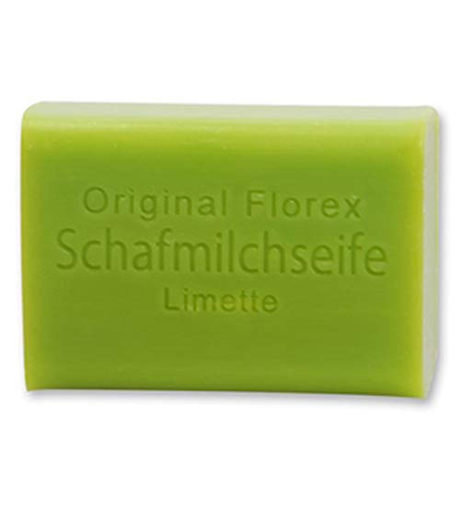 Florex Florex Sheep Milk Soap - Lime Green - Cooling Skin - Ideal for Summer Sauna - 100 g
