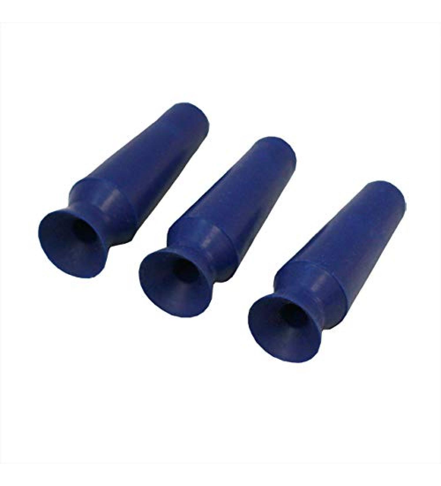 DMV Scleral Cup Large Contact Lens Handler - Inserts and Removes Scleral Contact Lenses and Prosthetic Eyes Dark Blue - 3 Count (Dark Blue)