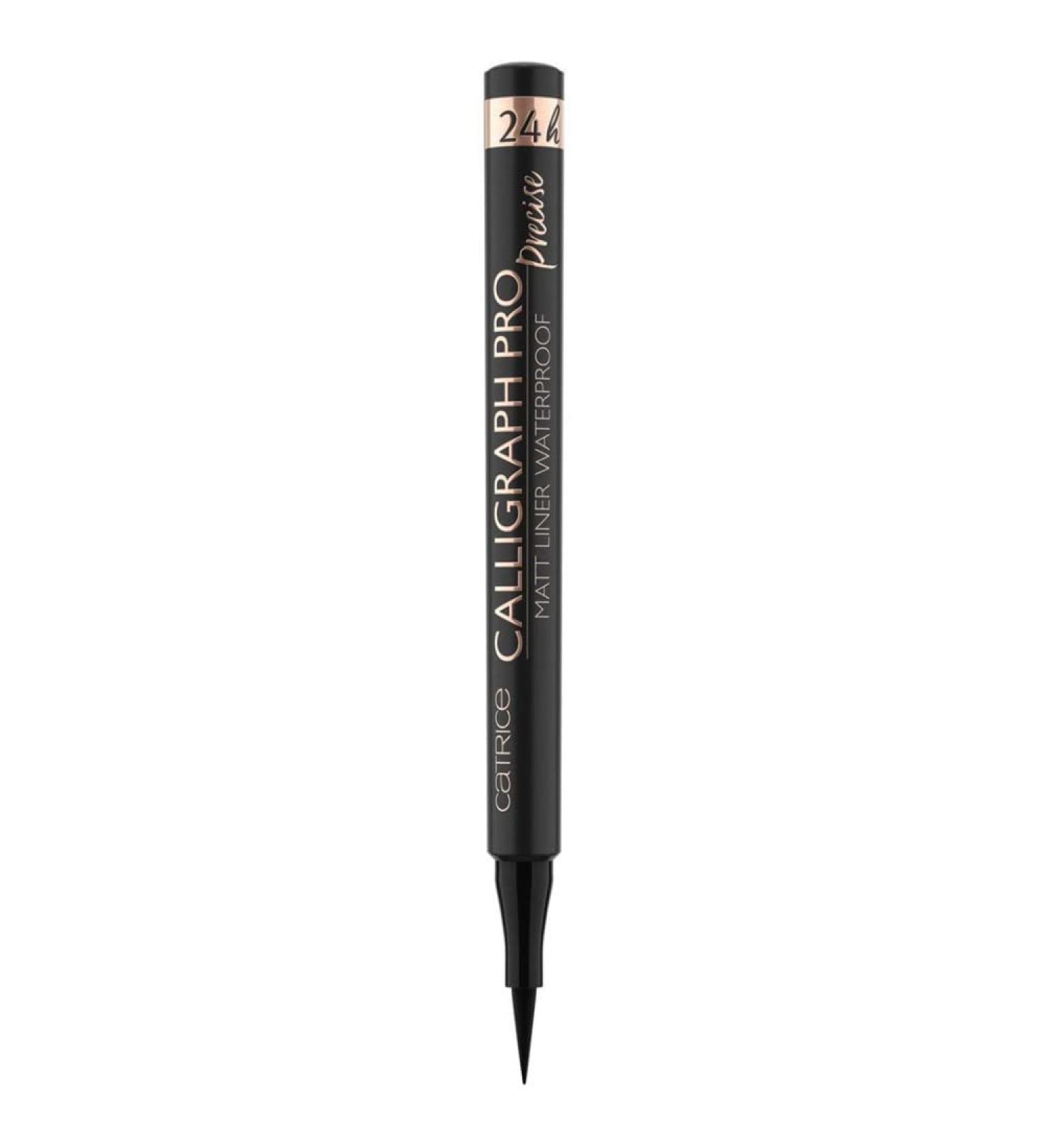 Catrice Calligraph Pro Precise 24h Matt Liner Waterproof Eyeliner - No. 010 Intense Black Vegan Long-Lasting Microplastic-Free Perfume-Free 1 Pack - Buy Online on GoSupps.com
