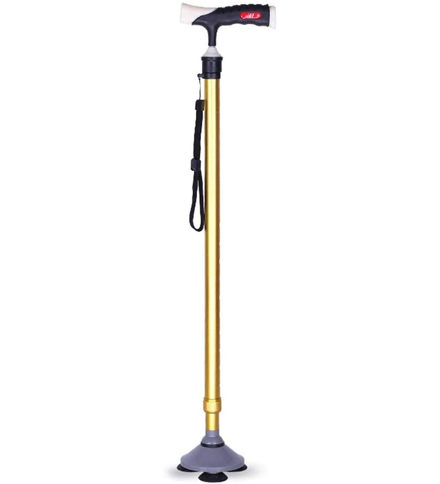 Crutches for The Elderly Three-Angle Anti-Slip Walking Sticks Telescopic Stick with Suction Cup Base for Travel on Different terrains Interesting - Buy Online on GoSupps.com