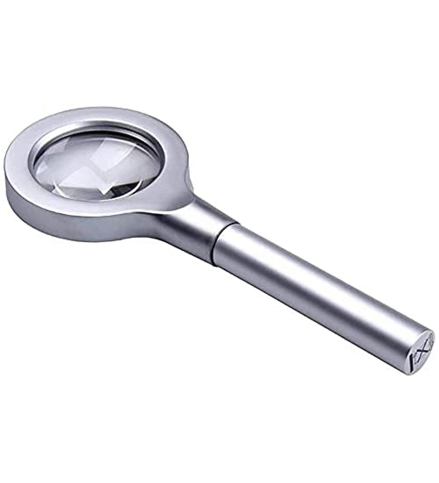 Magnifying Glass Illuminated Magnifying Glass with 8 LED Lamps 5X Optics HD Lens Magnifier - Buy Online on GoSupps.com
