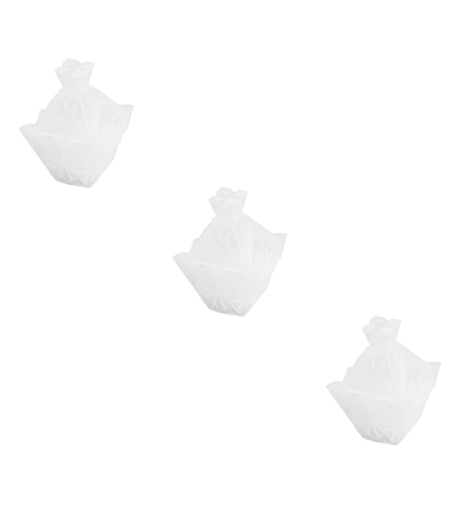 COHEALI 3pcs Candle Molds Diy Resin Epoxy Mold Silicone Jewelry Storage Container Storage Box Jewelry Box Whitex3pcs 8.5x7x12.3cmx3pcs - Buy Online on GoSupps.com
