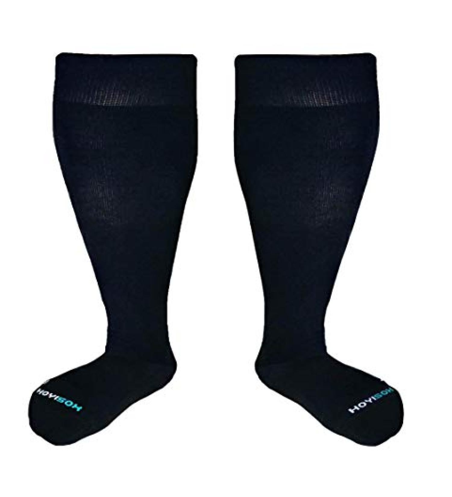 HOYISOX Big and Tall Compression Socks 20-30 mmHg - Black 3X-Large - Buy Online on GoSupps.com