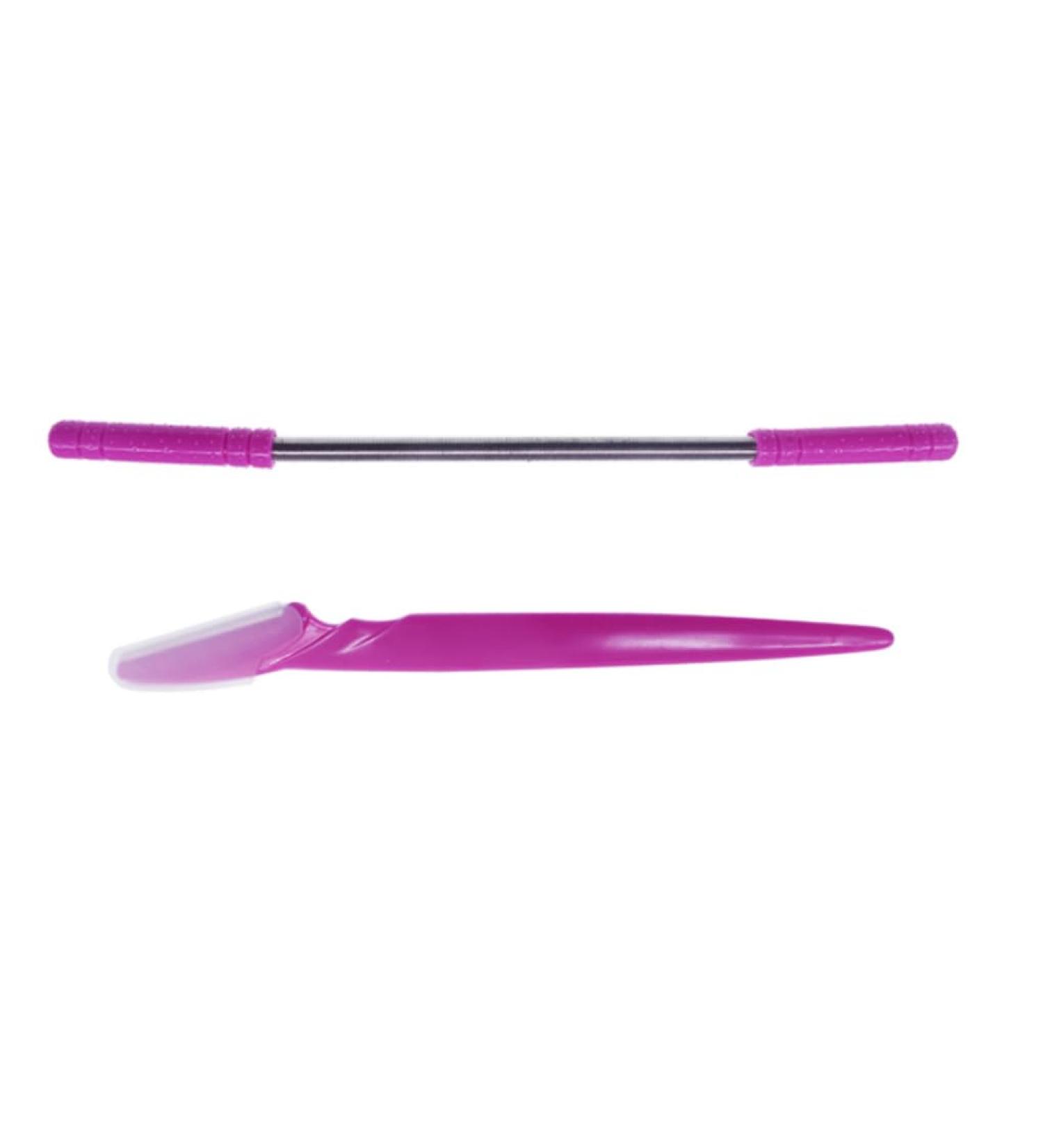 Pochoir sourcils accessoires de coiffure grattoir mod le d' pilation rasoirs tondeuse sourcils outil de maquillage pratique s r rose - Buy Online on GoSupps.com